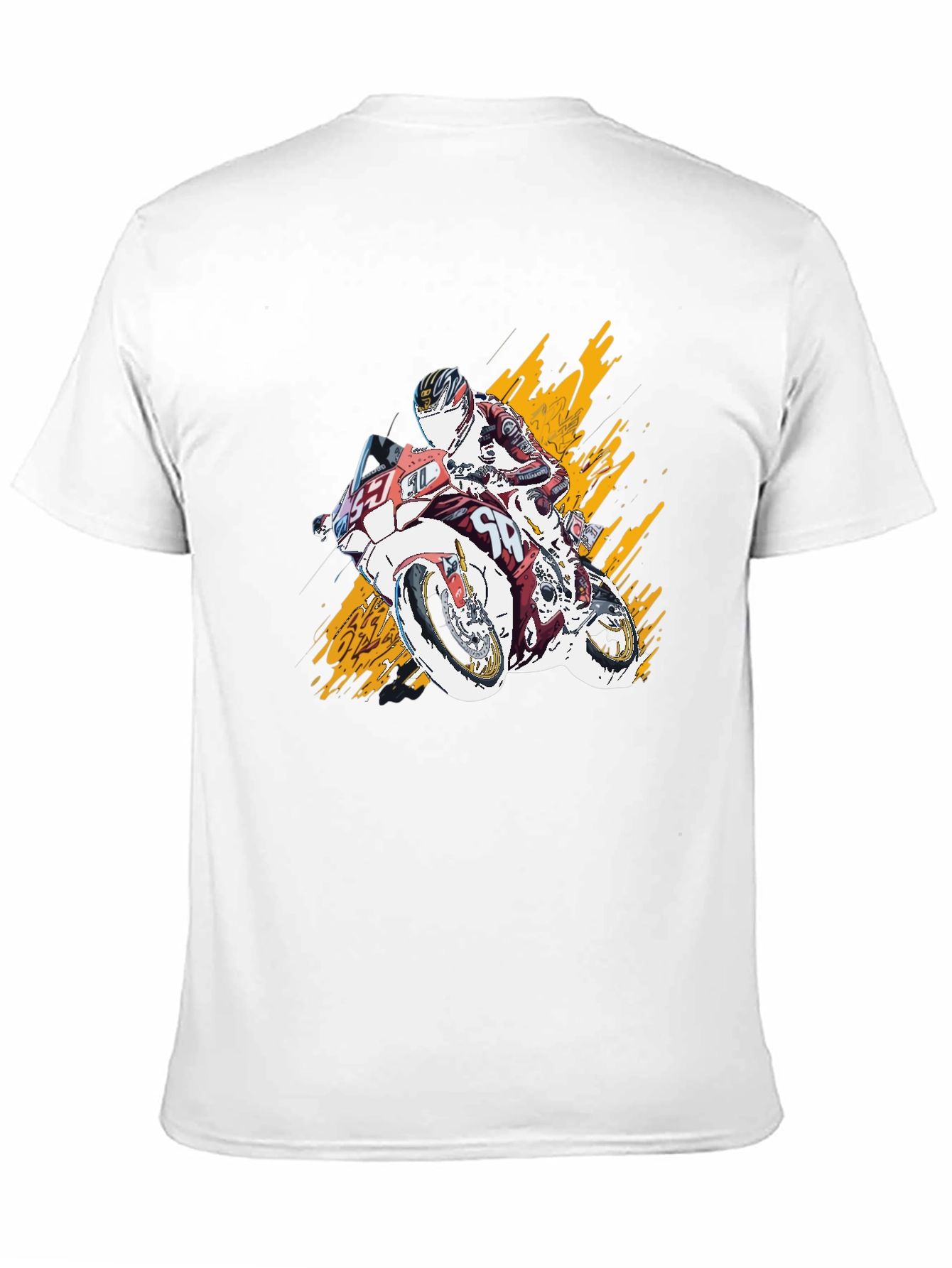Black Motorcycle Rider Graphic T-Shirt - Bold Design view 11