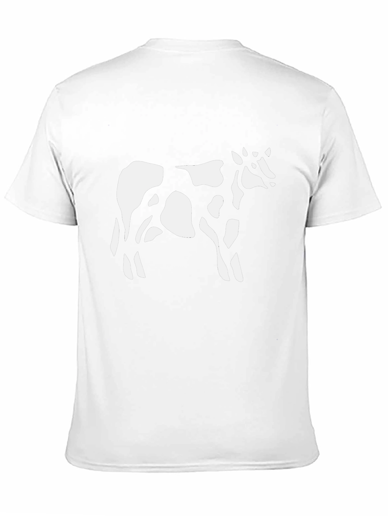 Black Cow Print Black T-Shirt view 11