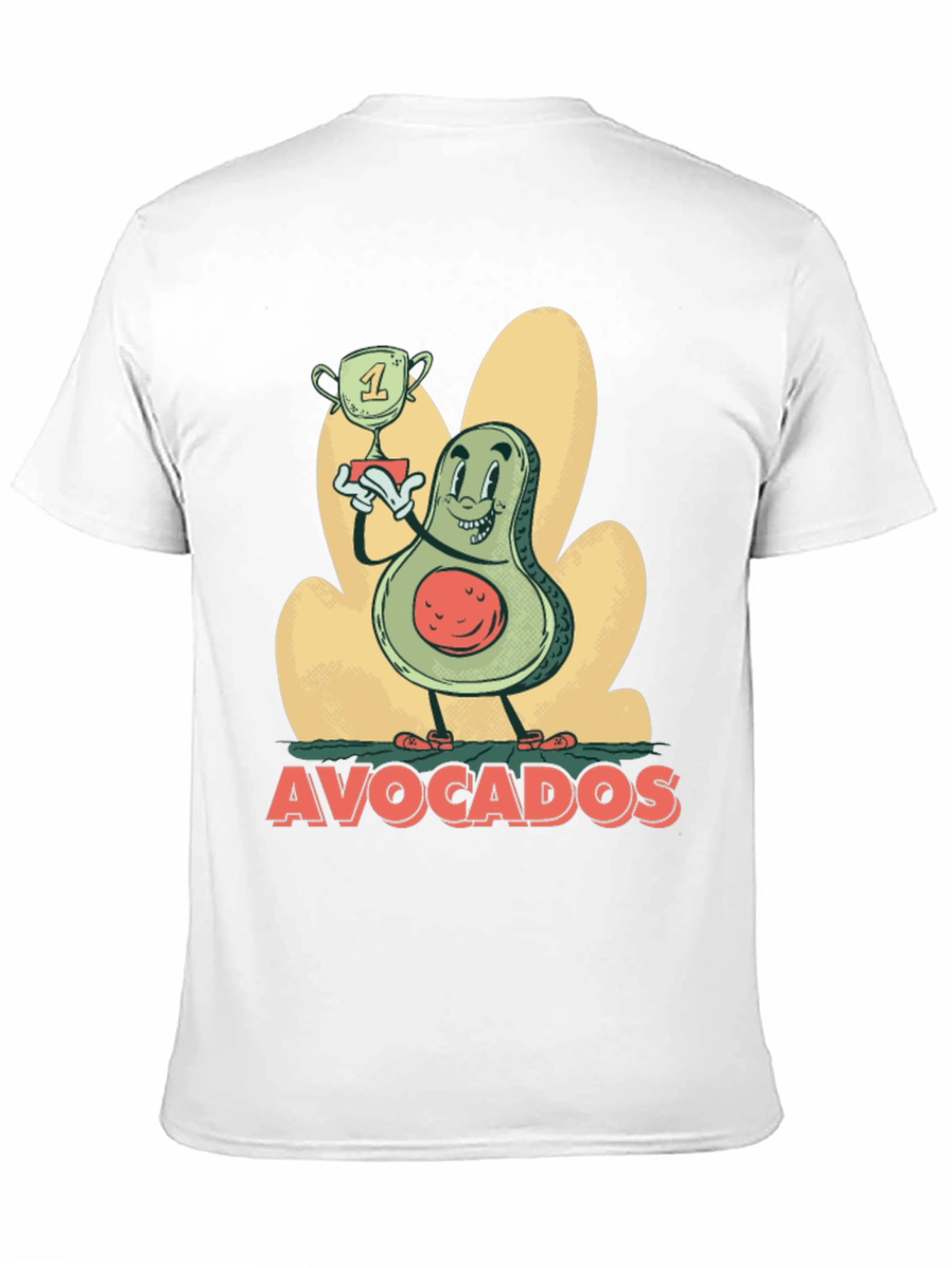 Black Funny Avocado Champion Black T-Shirt view 11