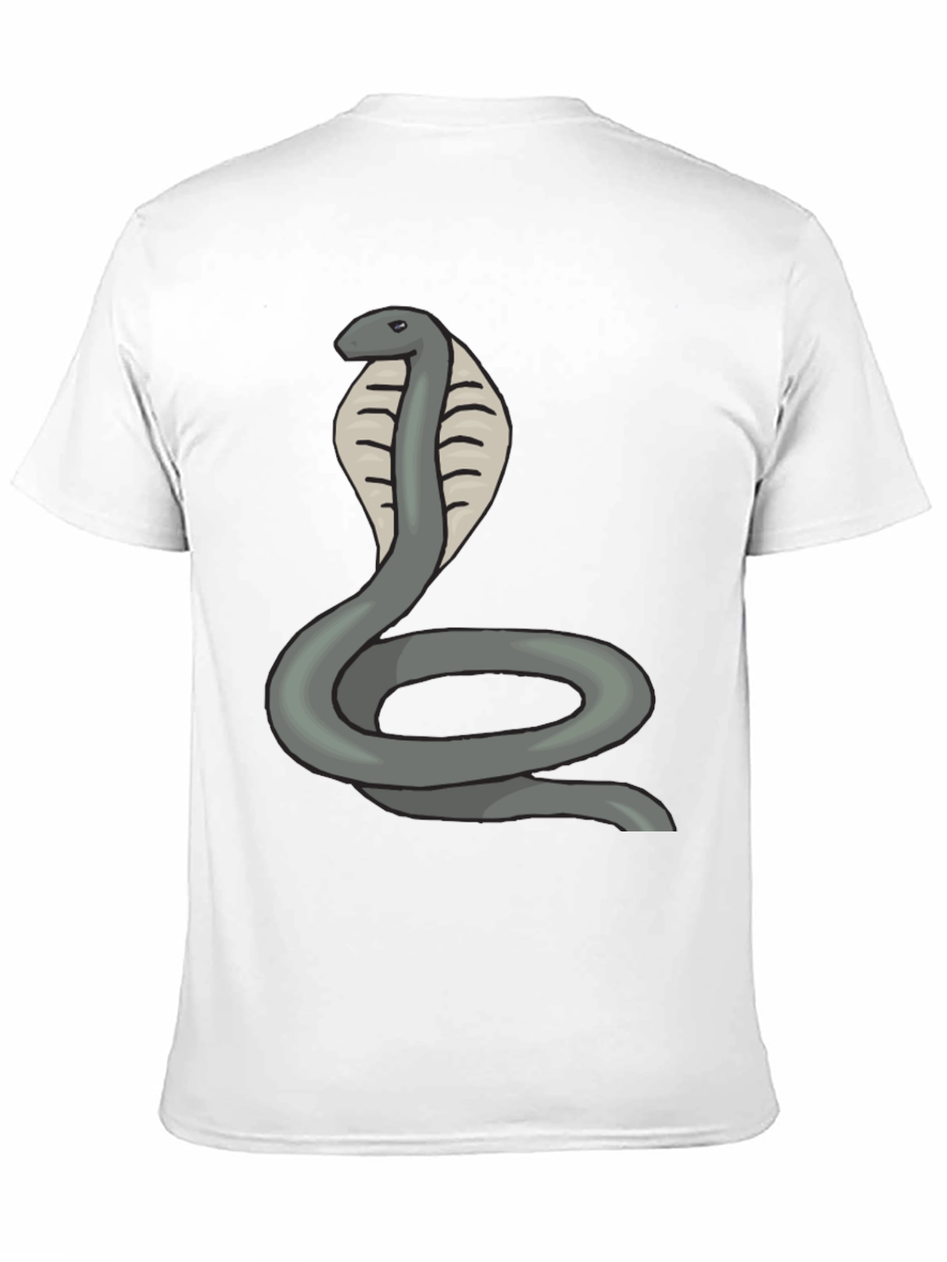 Black Cobra Snake Graphic Tee - Mens Black T-Shirt view 11