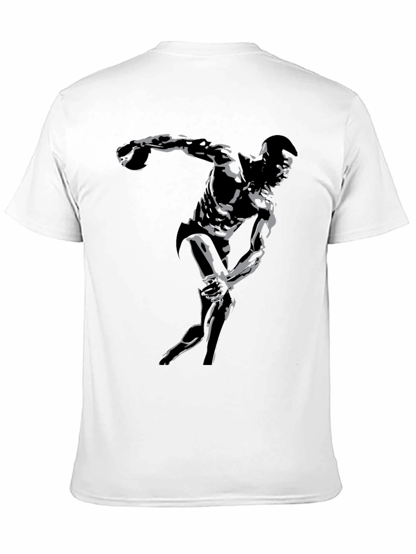 Black Athlete Graphic Tee - Black Cotton view 11