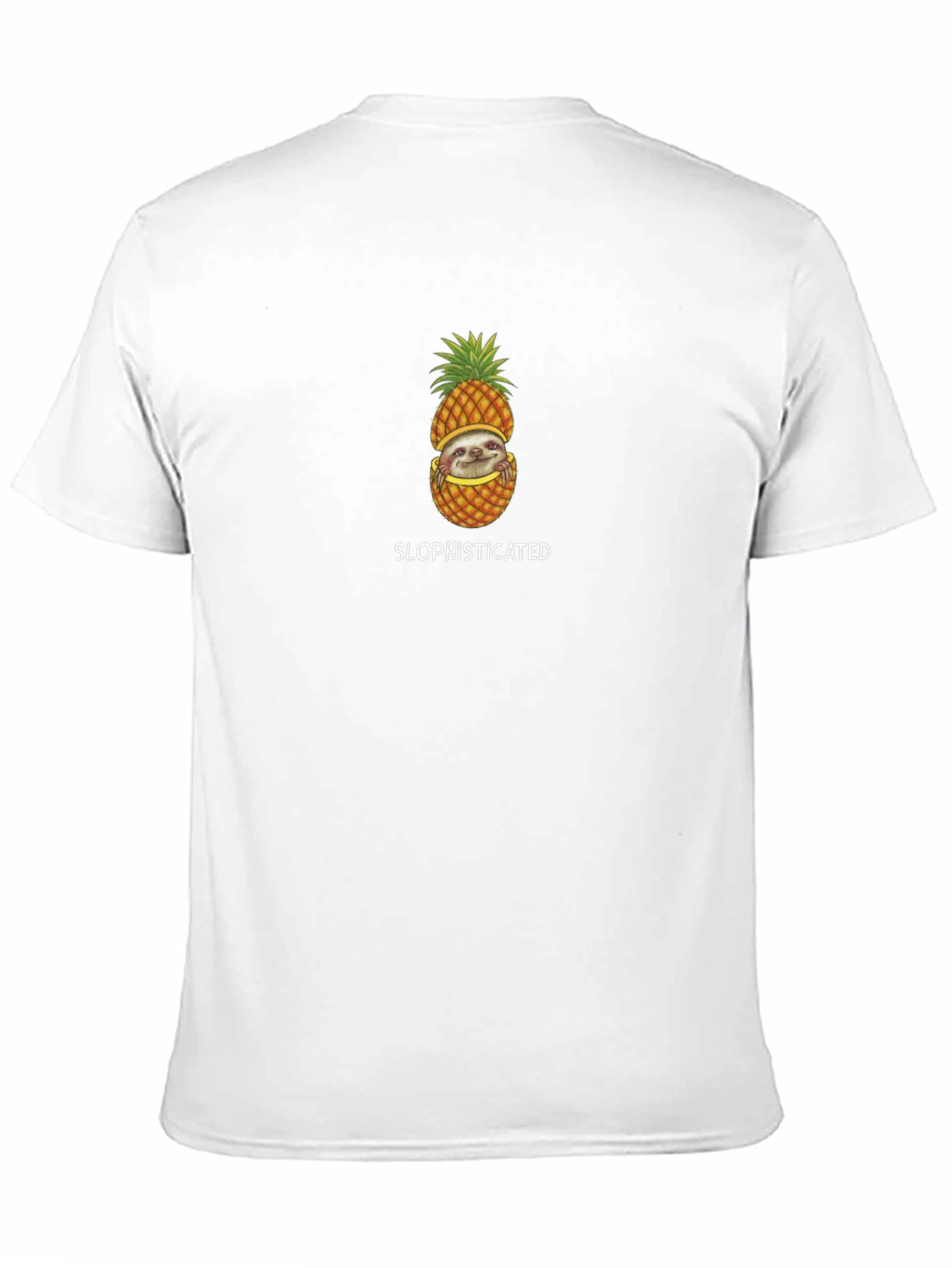 Black Sloth Pineapple Graphic Tee - Slophisticated Style view 11