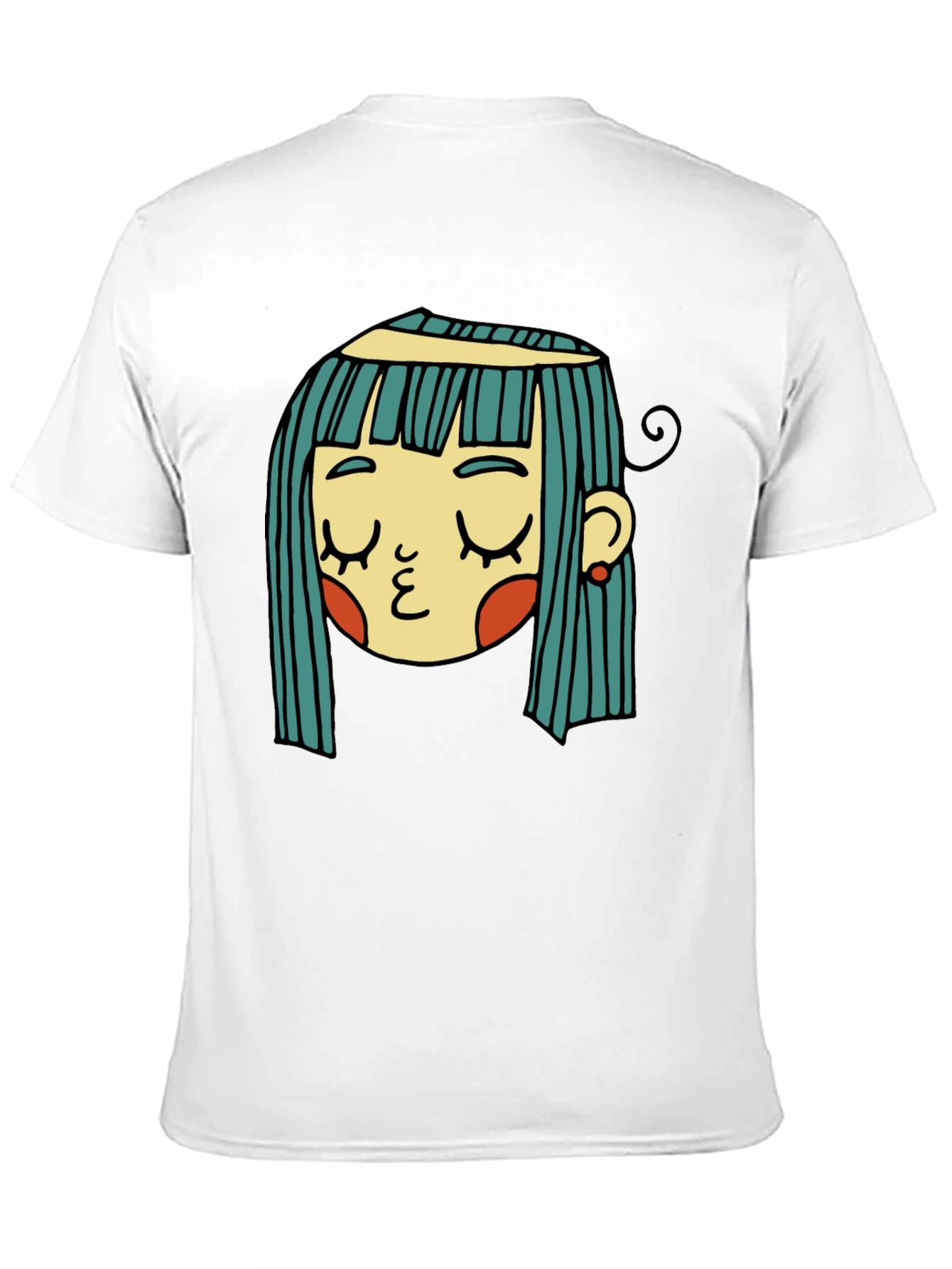 Black Whimsical Girl Graphic Tee - Unique Style view 11