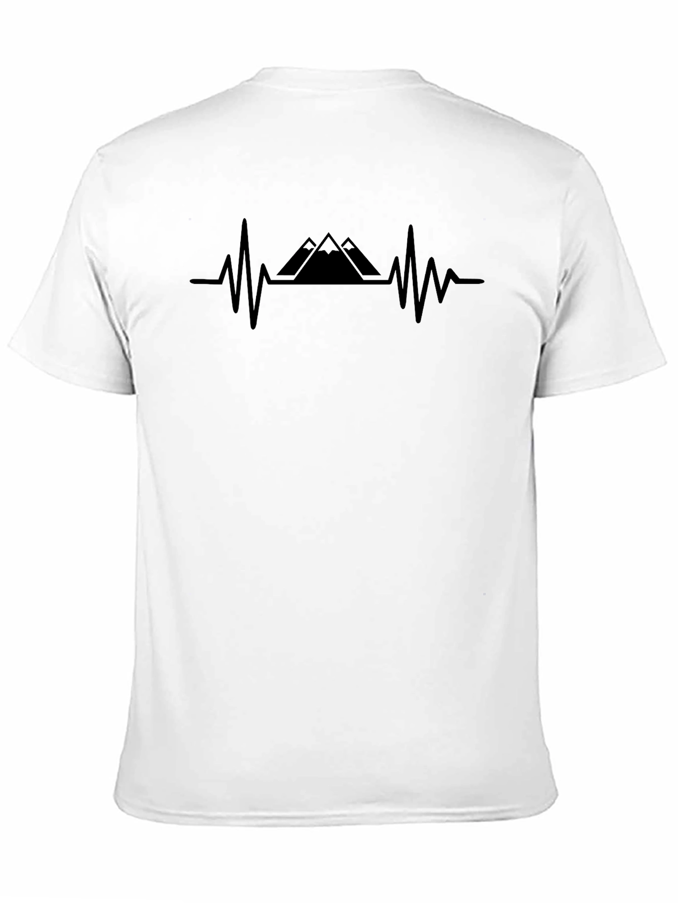 Black Mountain Heartbeat Graphic Tee - Black Casual Shirt view 11