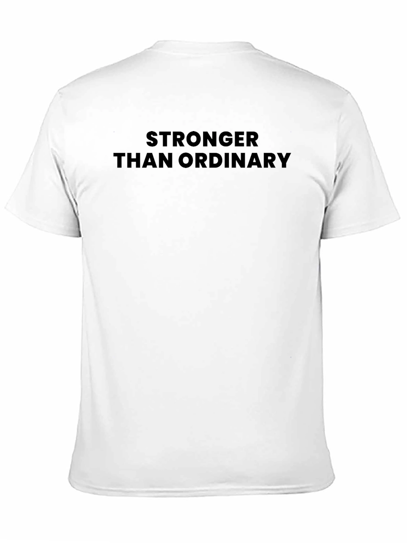Black Stronger Than Ordinary Graphic Tee - Black view 11