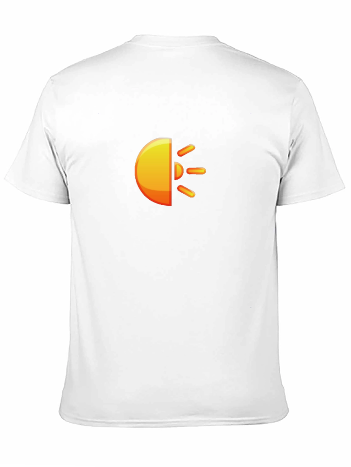 Black Gradient Sun Graphic Black Tee view 11