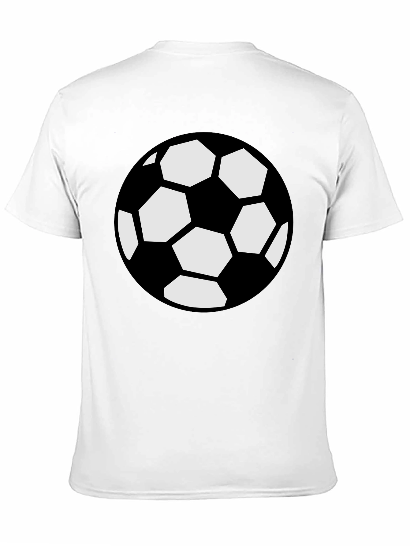 Black Soccer Ball Graphic Black T-Shirt view 11