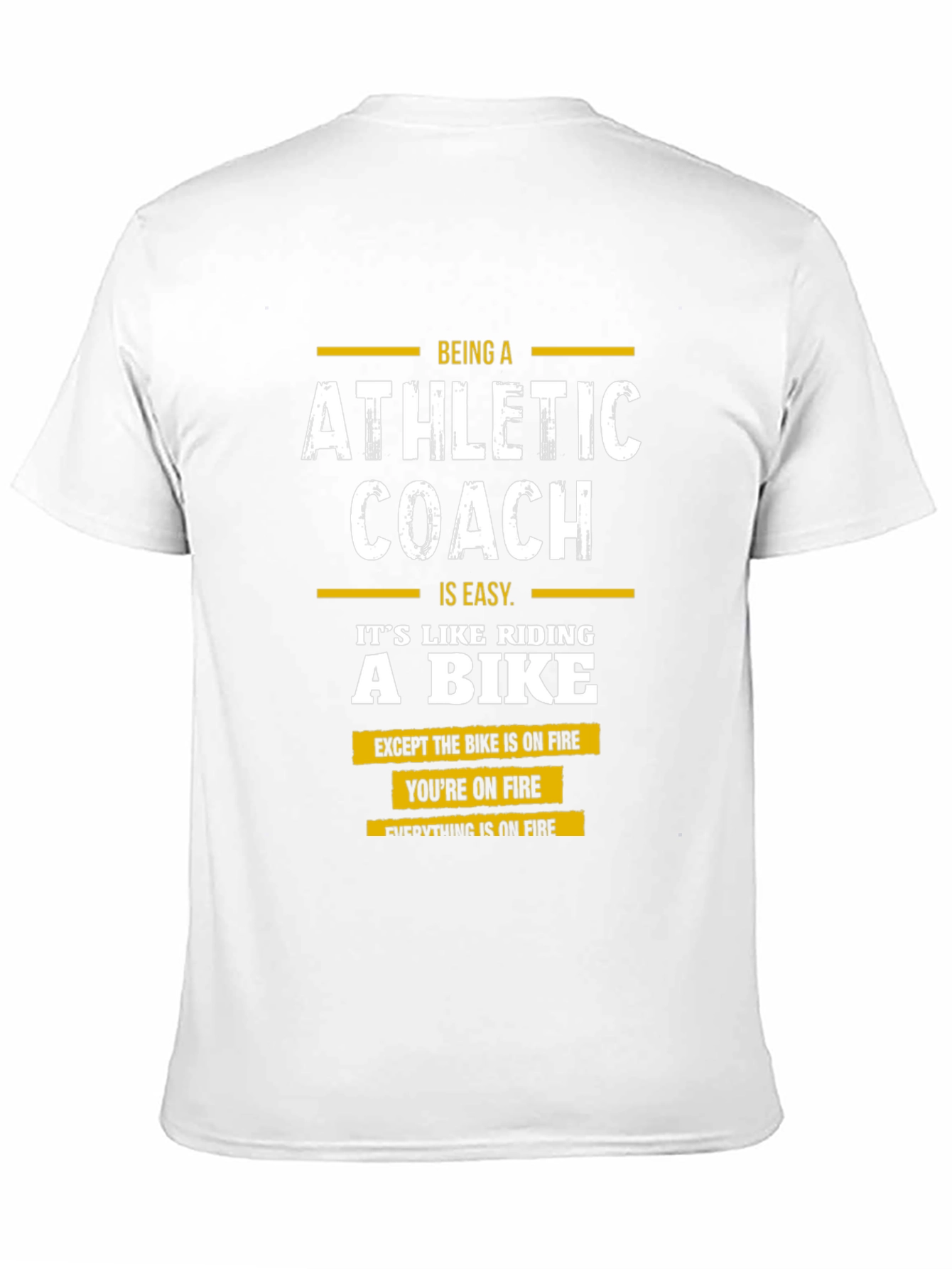 Black Athletic Coach On Fire T-Shirt Funny Coach Gift view 11