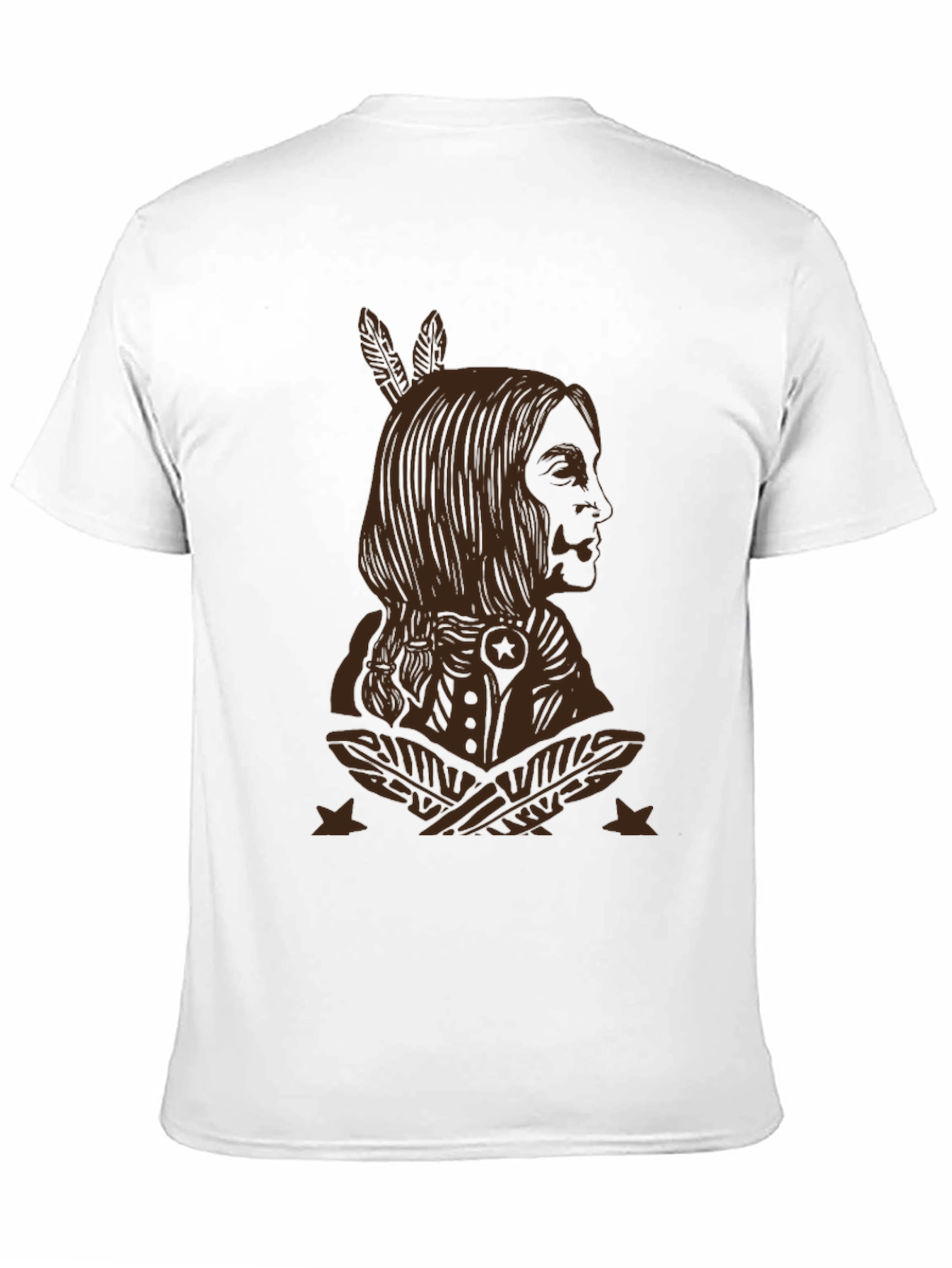 Black Native American Graphic Tee - Stylish Black T-Shirt view 11