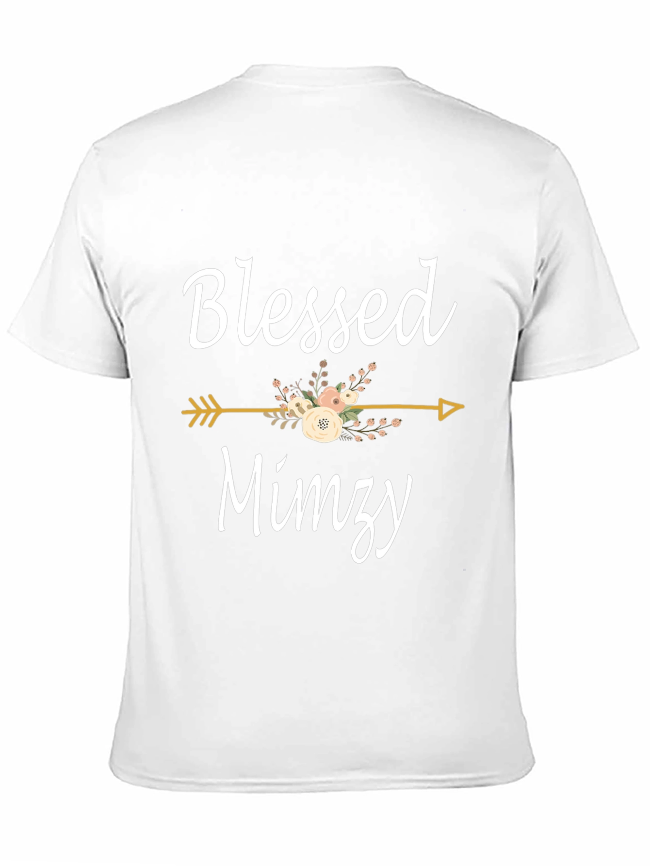 Black Blessed Mimzy Floral Arrow T-Shirt view 11