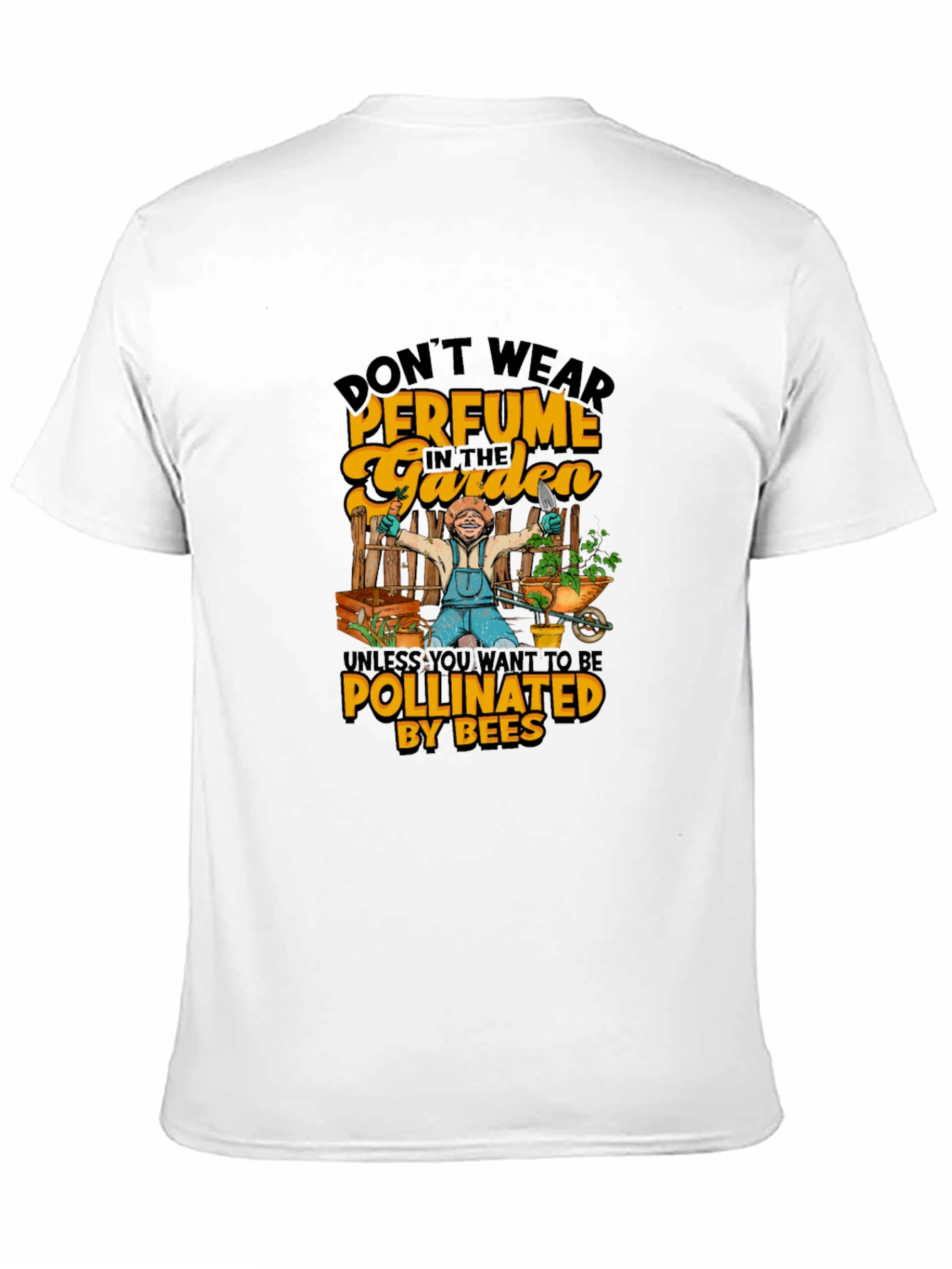 Black Funny Gardening T-Shirt - Don't Wear Perfume! view 11