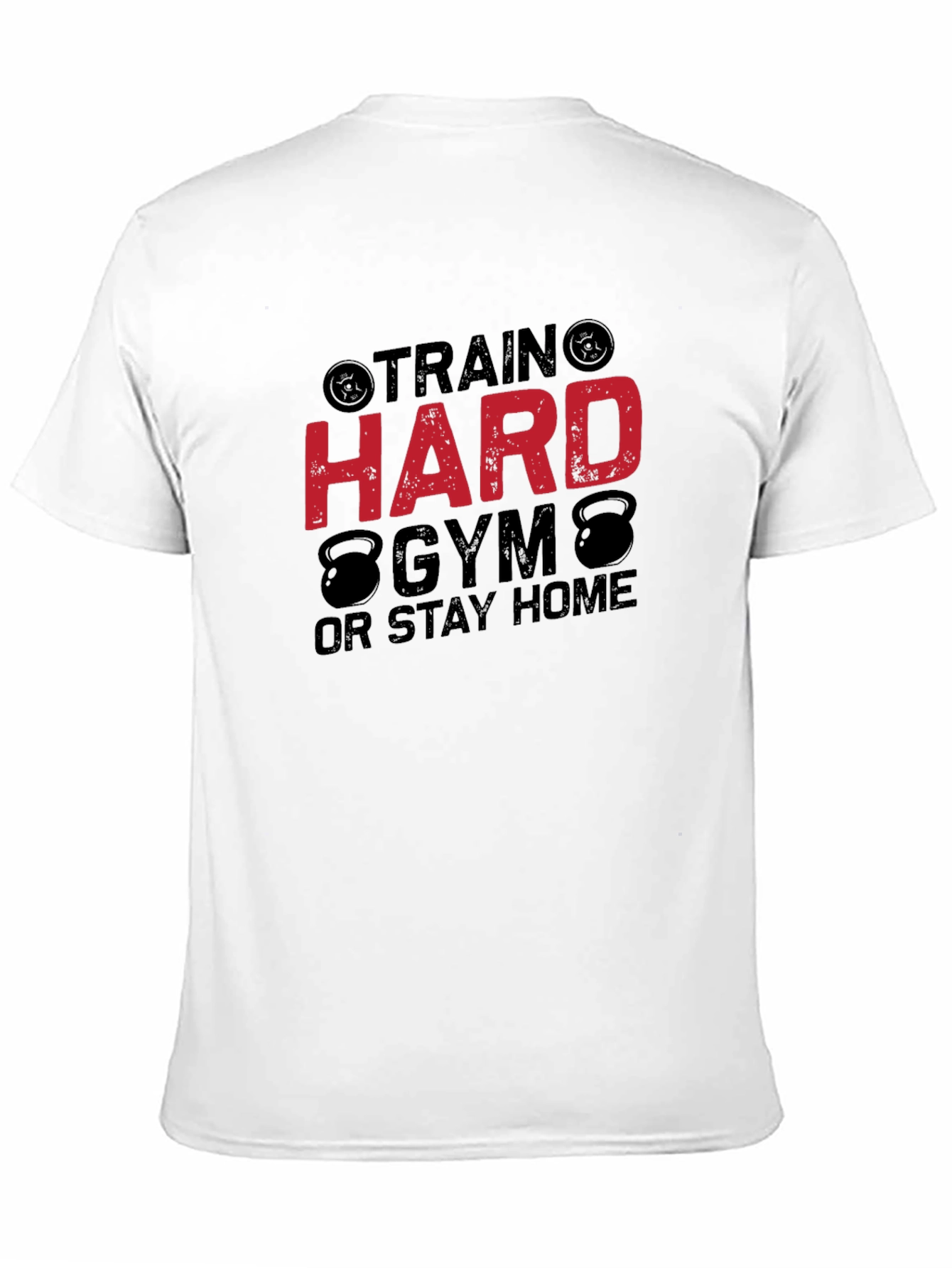 Black Train Hard Gym Black T-Shirt for Men view 11