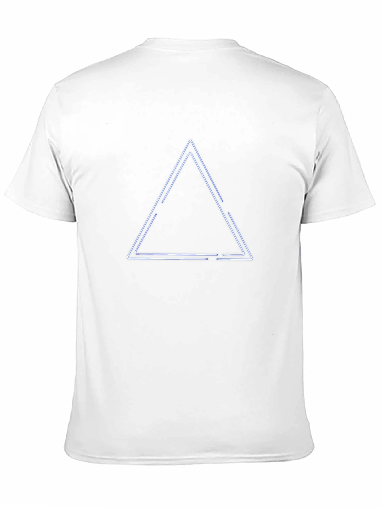 Black Neon Triangle Black T-Shirt view 11