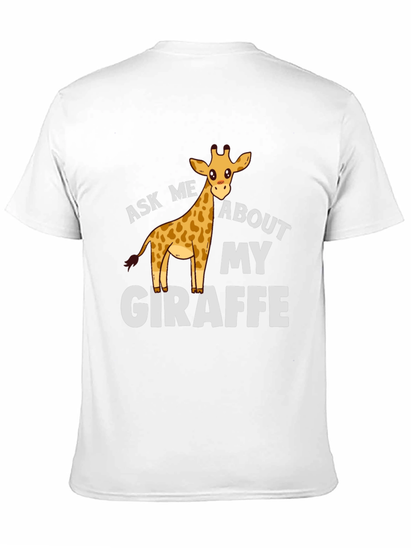 Black Ask Me About My Giraffe T-Shirt view 11