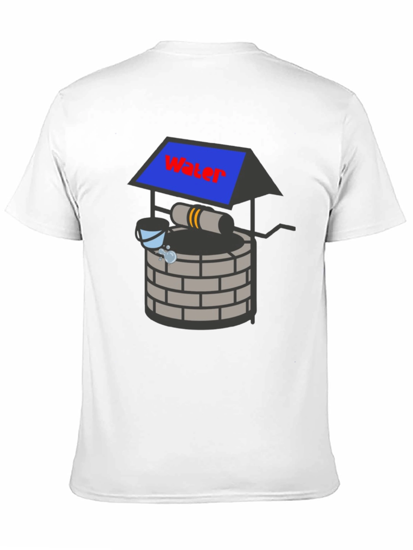 Black Water Well Graphic Tee - Black Cotton Blend view 11