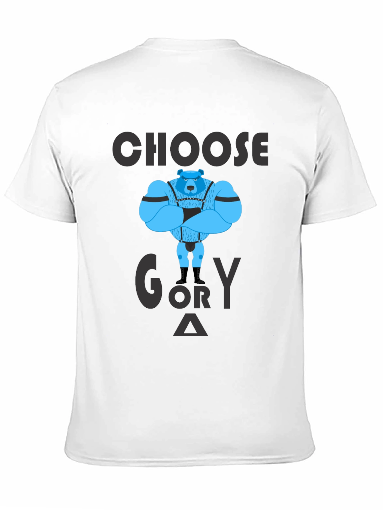 Black Choose Glory T-Shirt - Bear Graphic Tee view 11