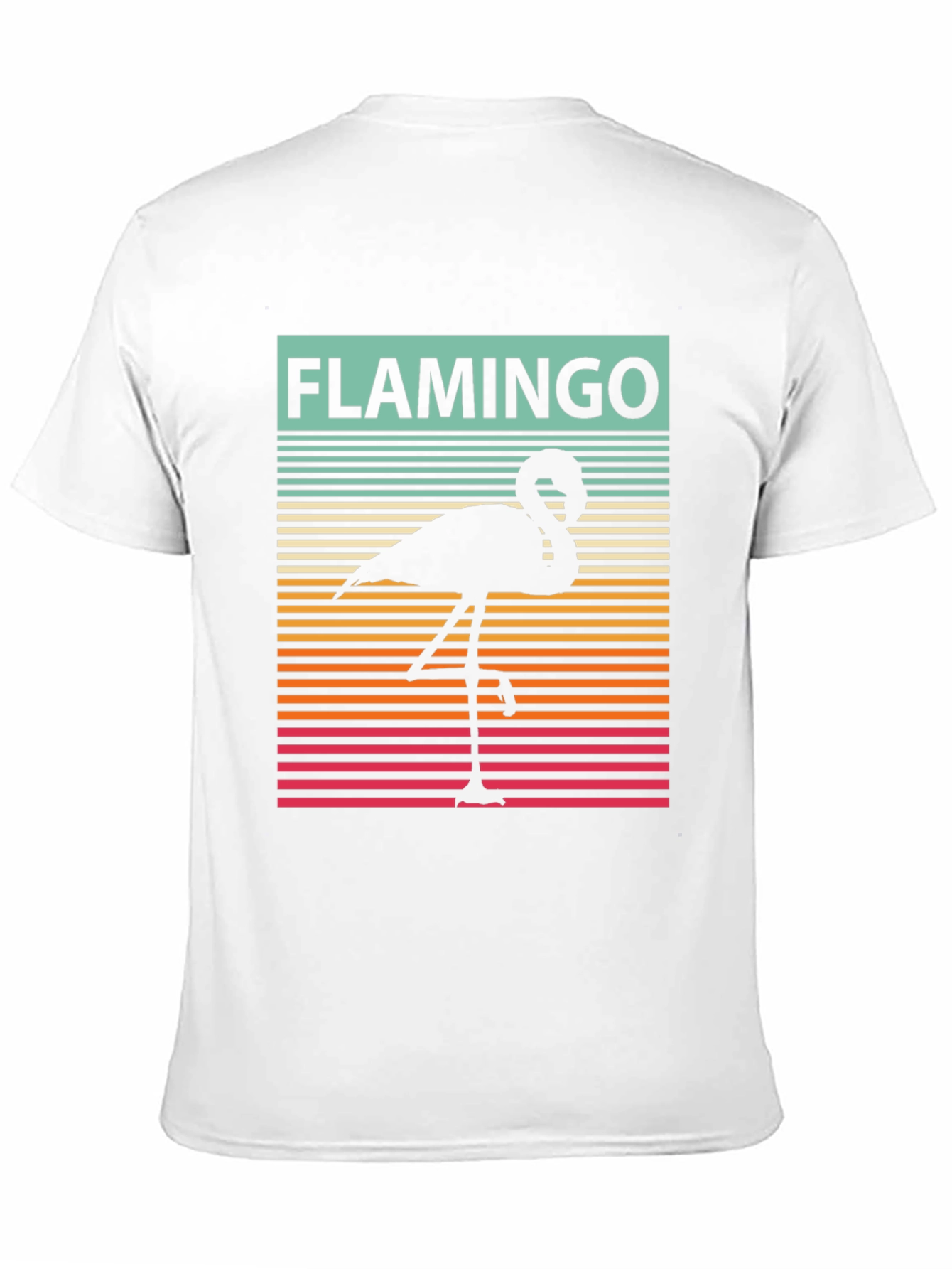 Black Retro Flamingo Graphic Tee view 11