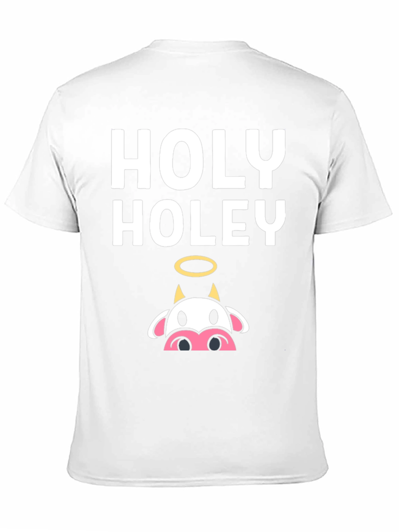 Black Holy Holey Cow Graphic Tee - Black Casual T-Shirt view 11