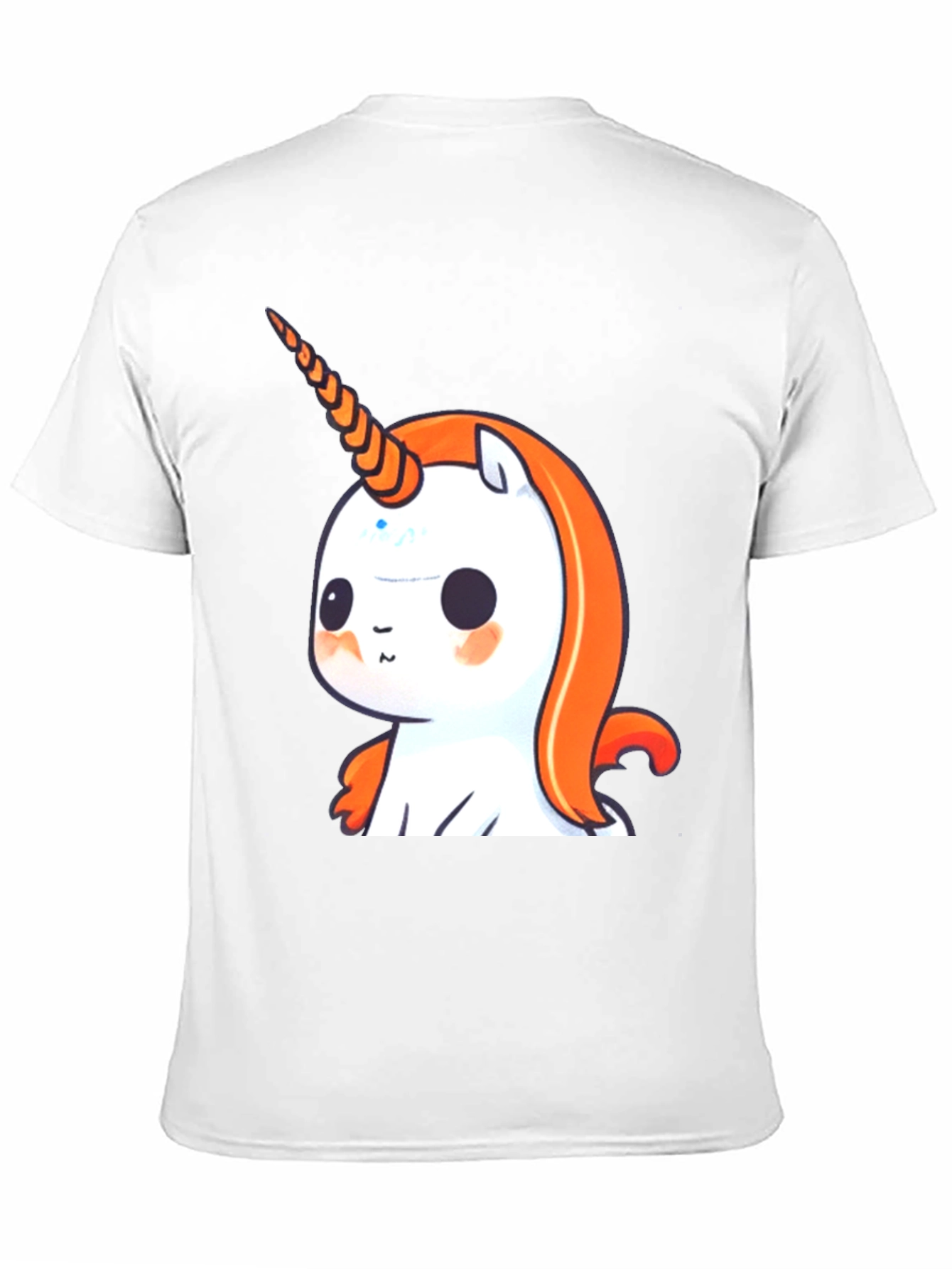 Black Cute Unicorn Graphic Tee - Black Casual T-Shirt view 11