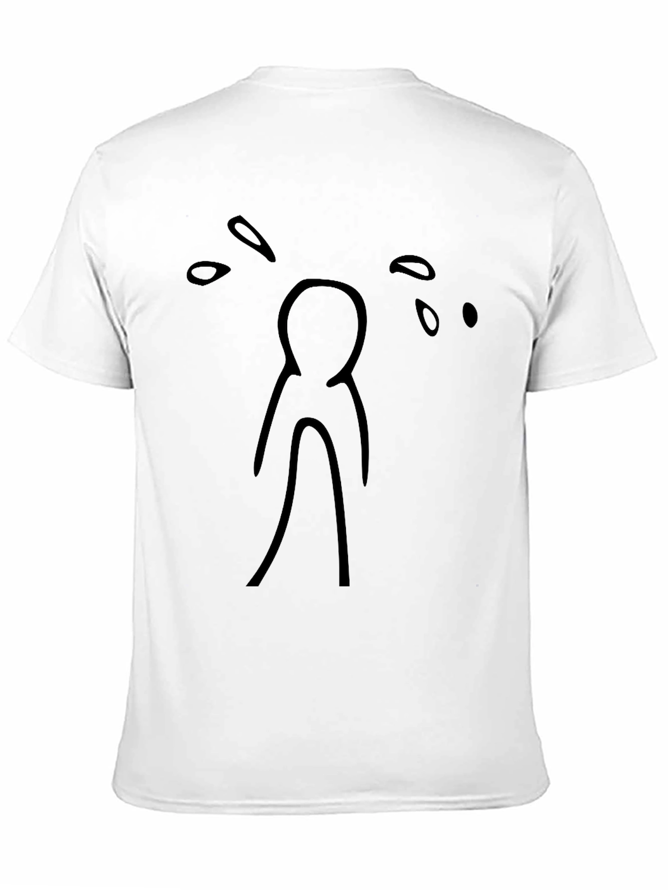 Black Distressed Stick Figure Graphic Tee view 11