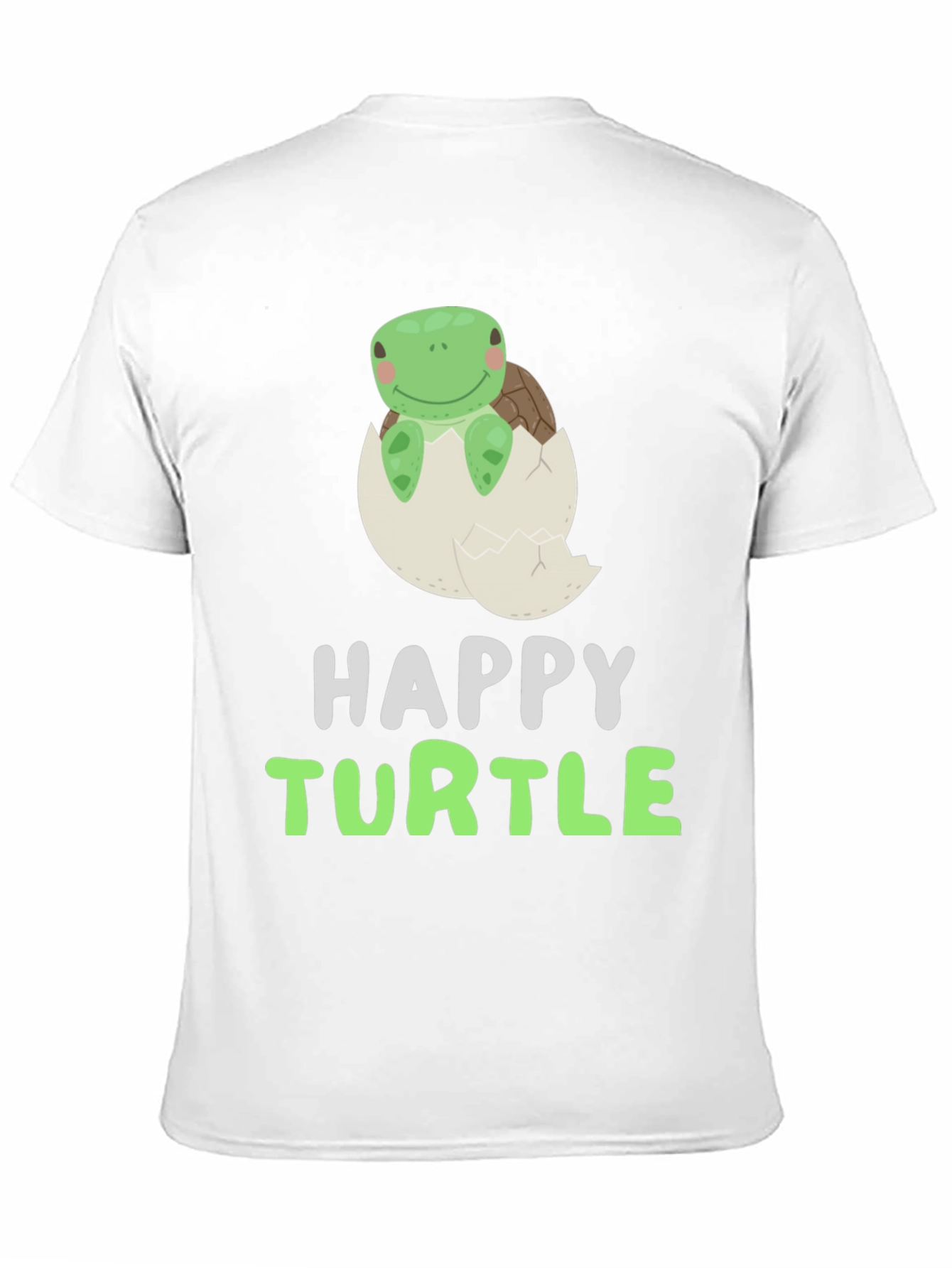 Black Happy Turtle Tee - Cute Animal Graphic T-Shirt view 11