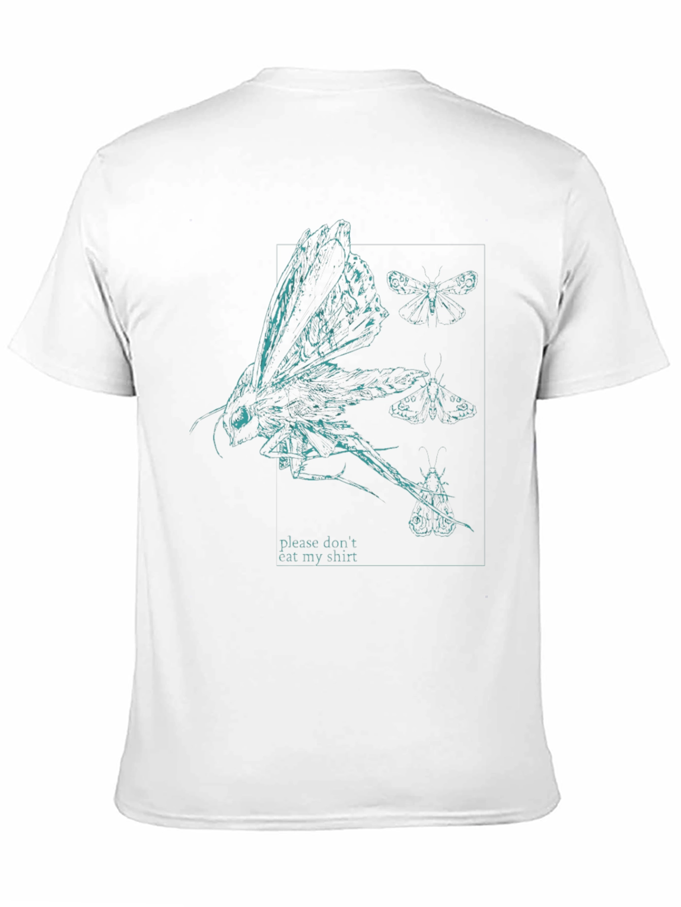 Black Moth Graphic T-Shirt - 'Please Don't Eat My Shirt' view 11
