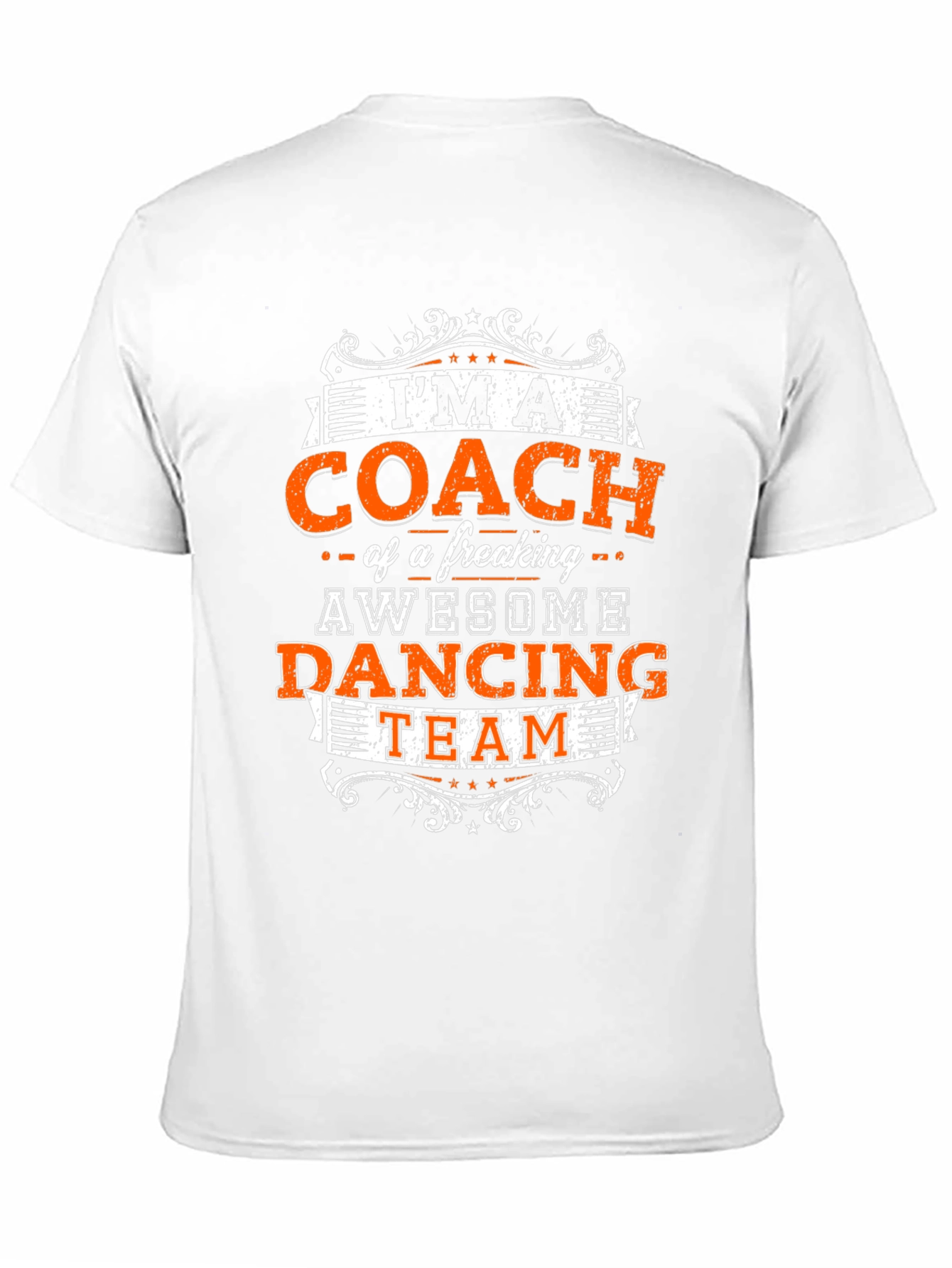 Black Awesome Coach Dancing Team T-Shirt view 11