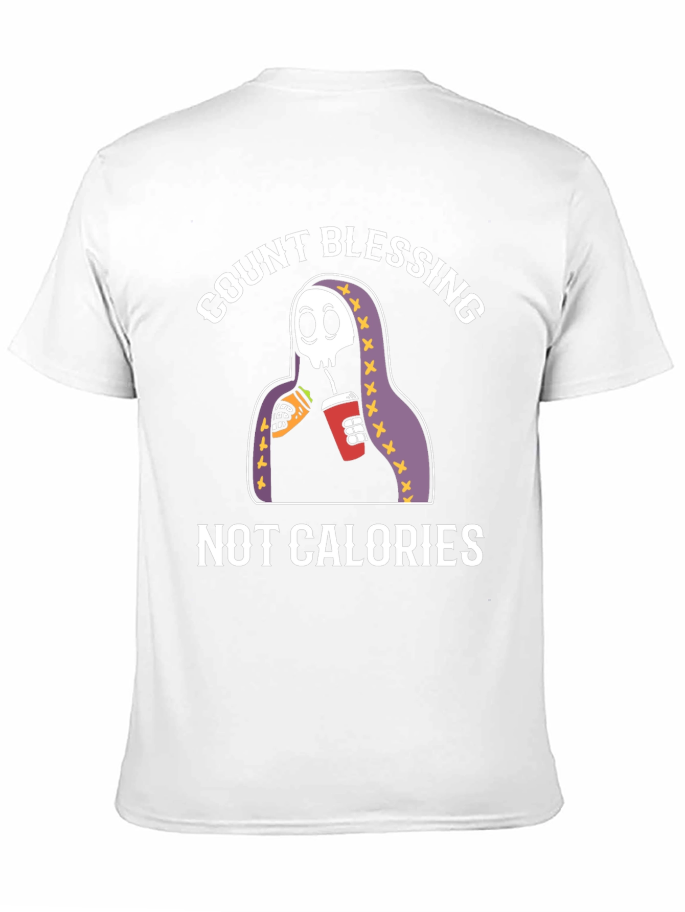 Black Count Blessings Not Calories Graphic Tee view 11