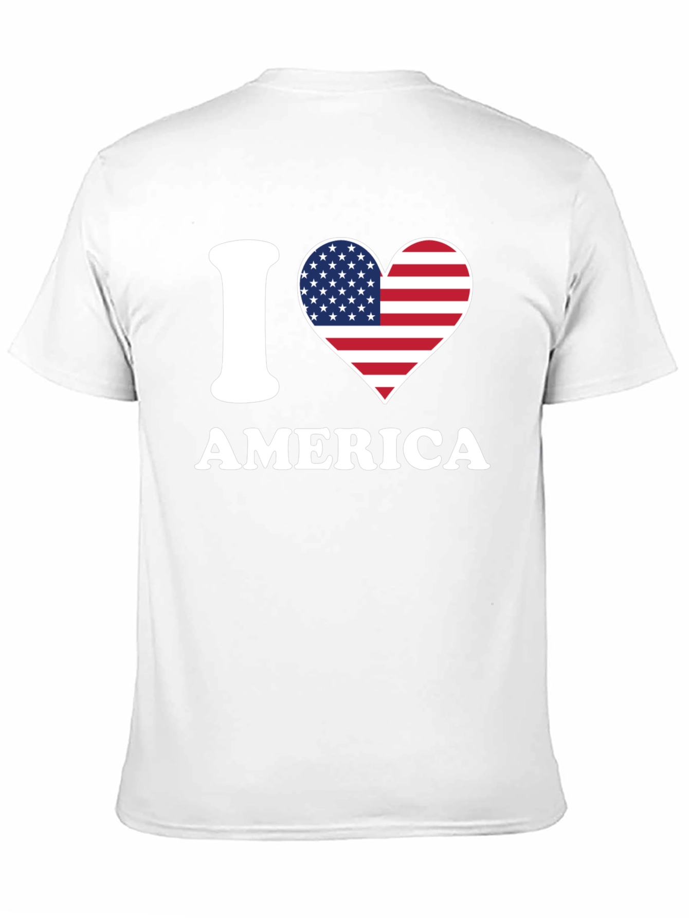 Black I Love America Patriotic T-Shirt view 11