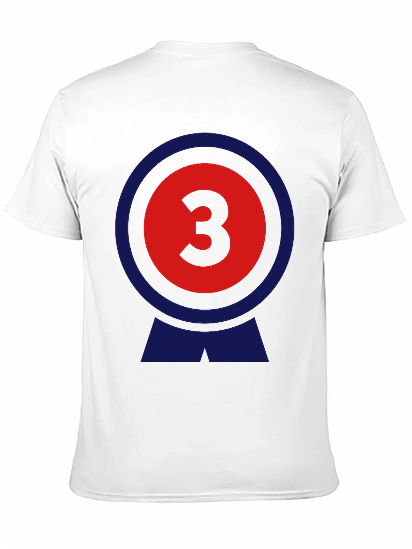 Black Number 3 Graphic Tee - Retro Style T-Shirt view 11