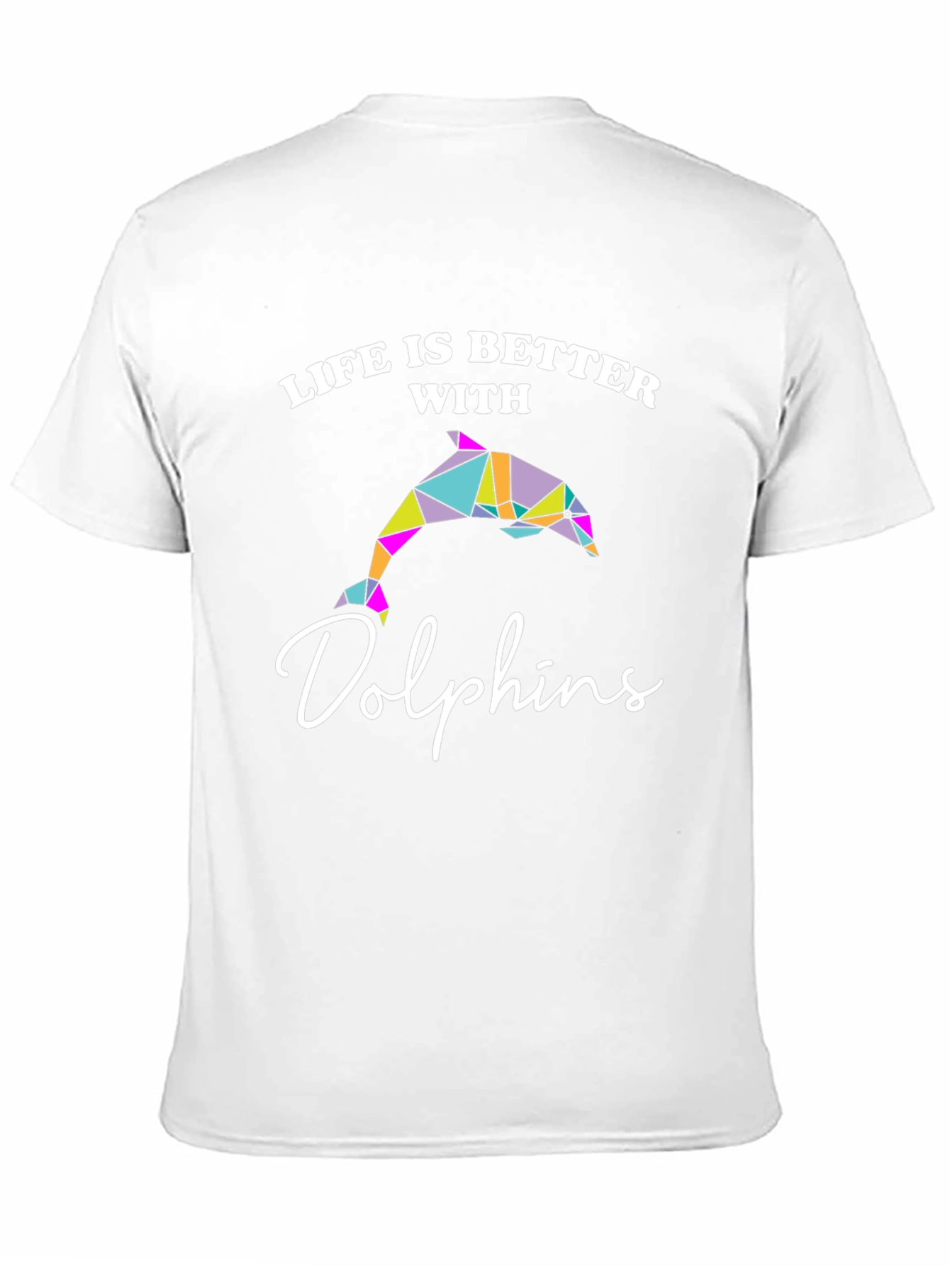 Black Life is Better with Dolphins Graphic T-Shirt view 11