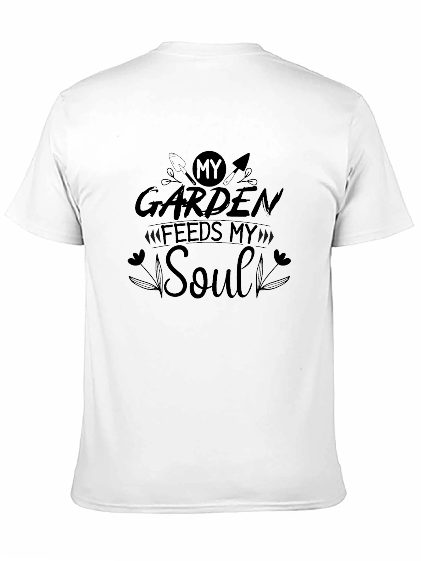 Black Gardening Soul T-Shirt - Black Cotton Blend view 11