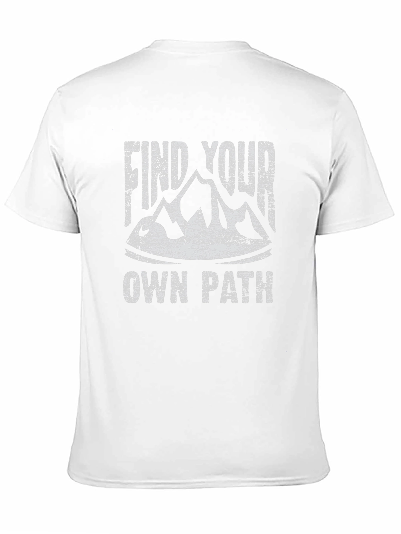 Black Find Your Own Path T-Shirt Black Cotton Graphic Tee view 11
