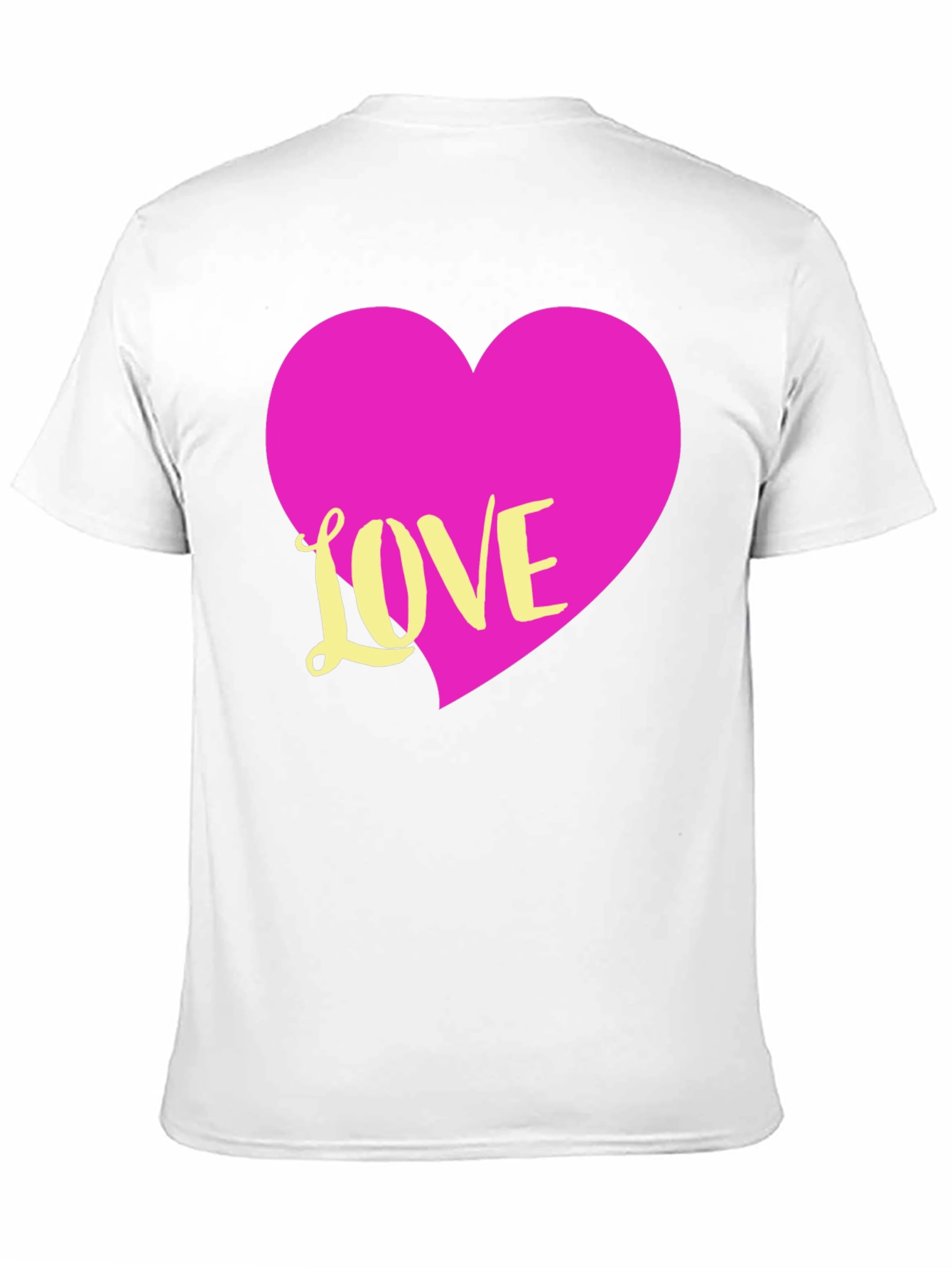 Black Love Heart T-Shirt - Graphic Tee view 11