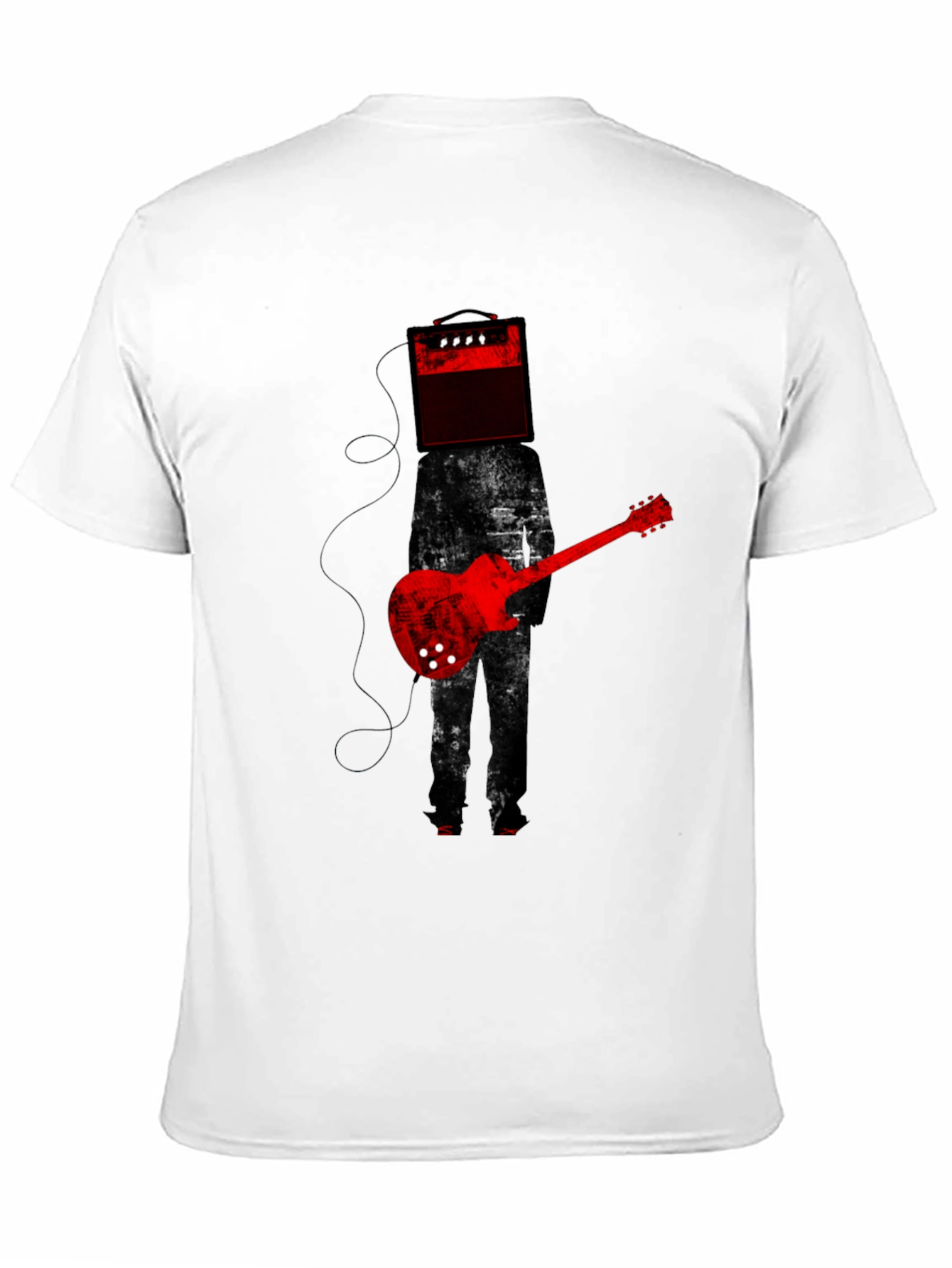 Black Amplifier Head Guitar Player Graphic Tee view 11