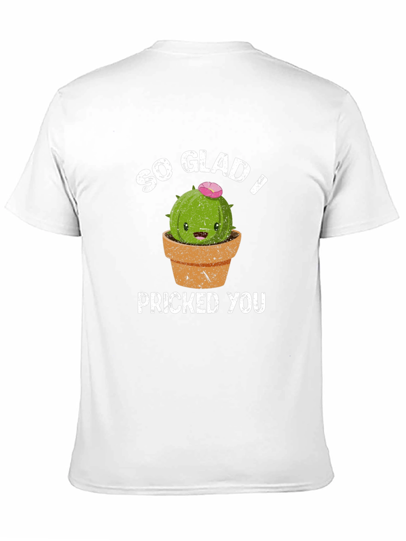 Black So Glad I Pricked You Funny Cactus T-Shirt view 11