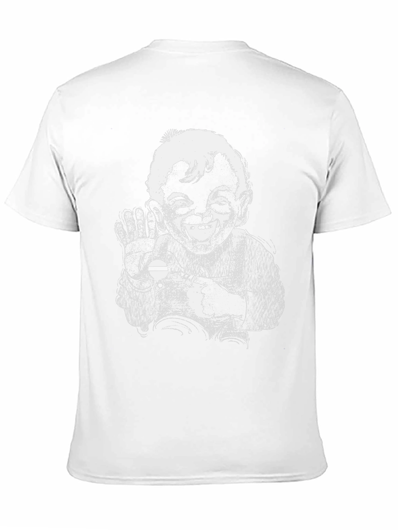 Black Retro Cartoon Graphic Black T-Shirt view 11