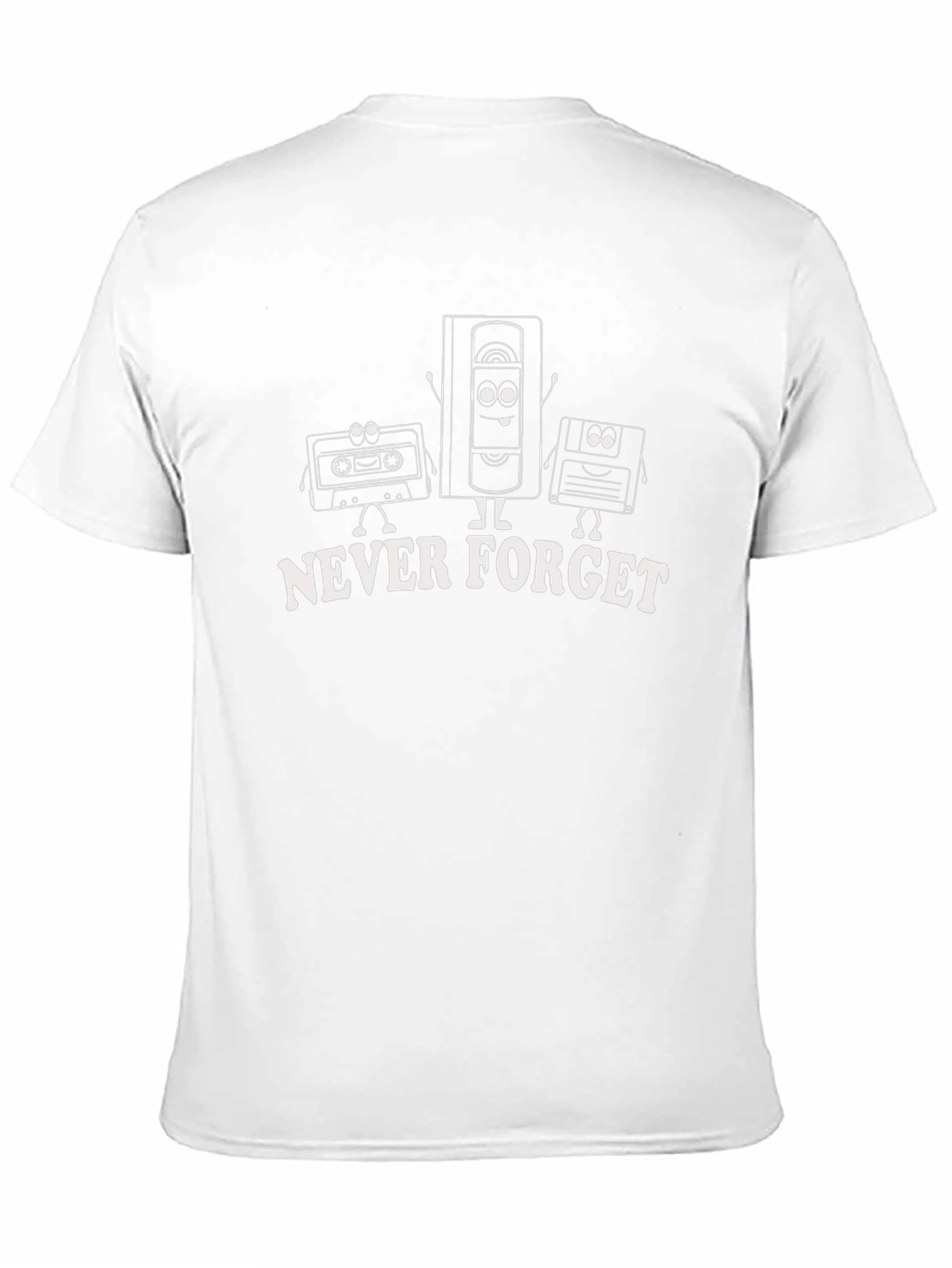 Black Never Forget Retro Tech Black T-Shirt view 11