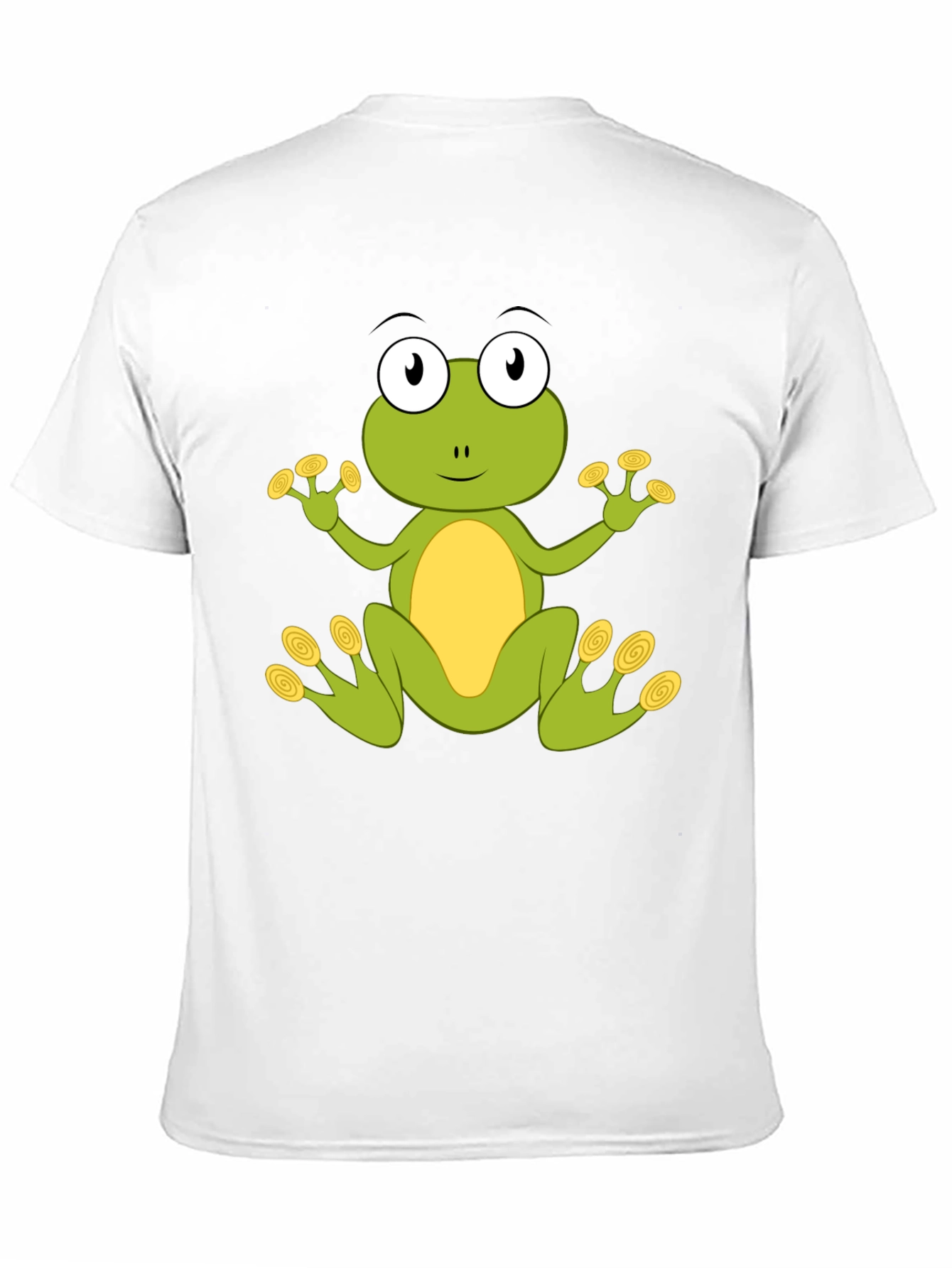 Black Cute Frog Graphic T-Shirt - Black Cotton Blend view 11