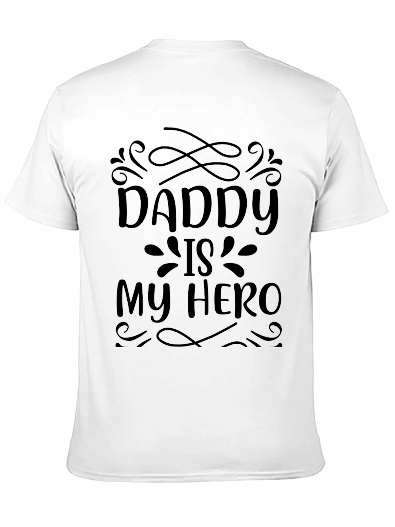 Black Daddy is My Hero Black T-Shirt view 11