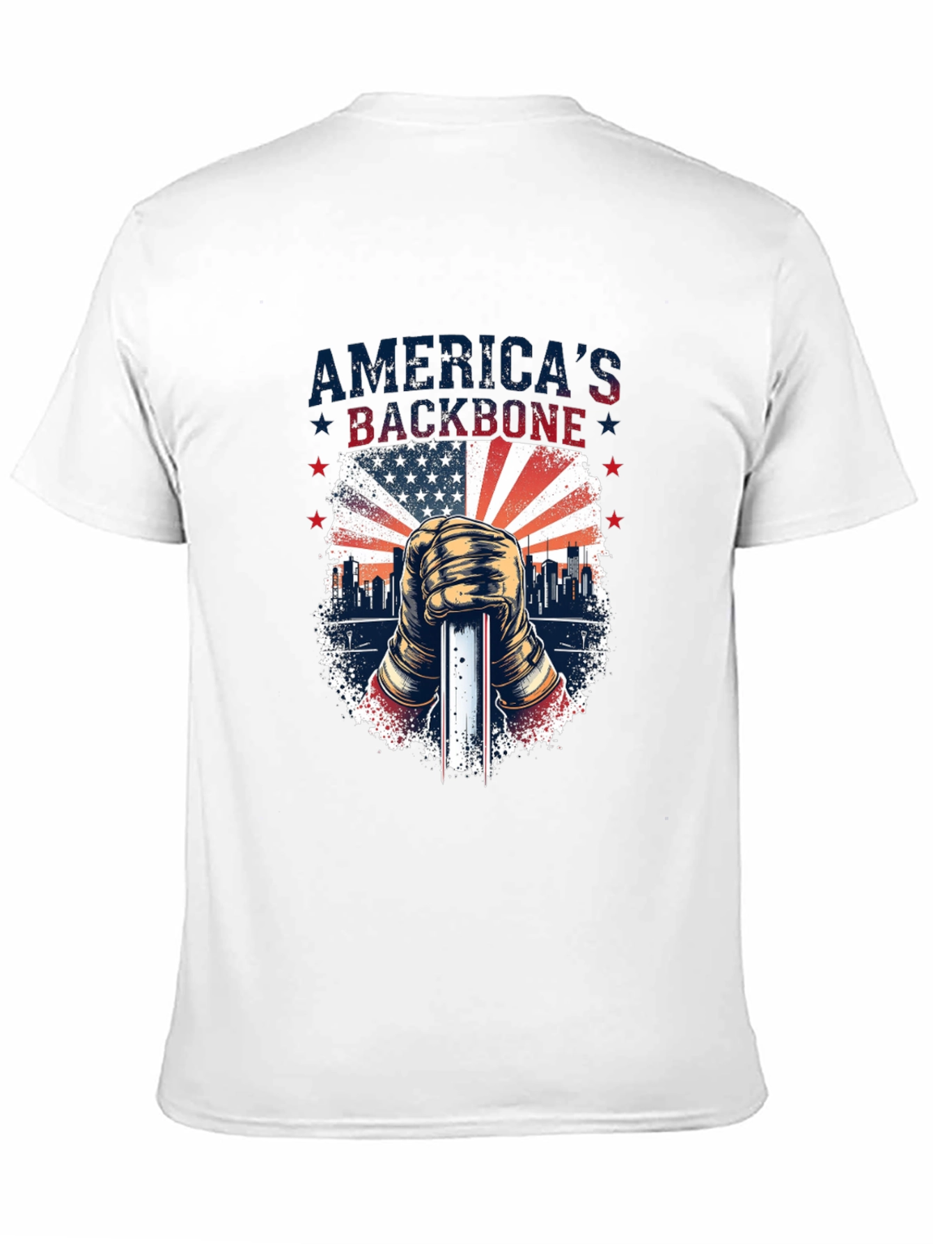 Black America's Backbone T-Shirt view 11