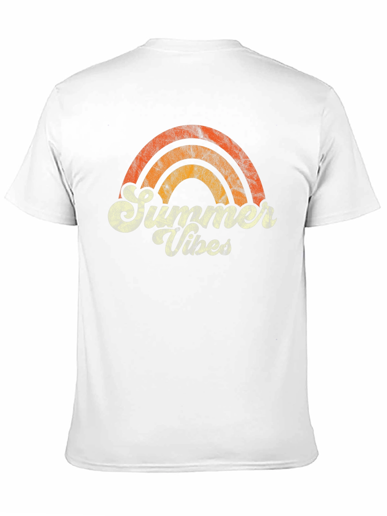 Black Summer Vibes Retro Graphic T-Shirt view 11