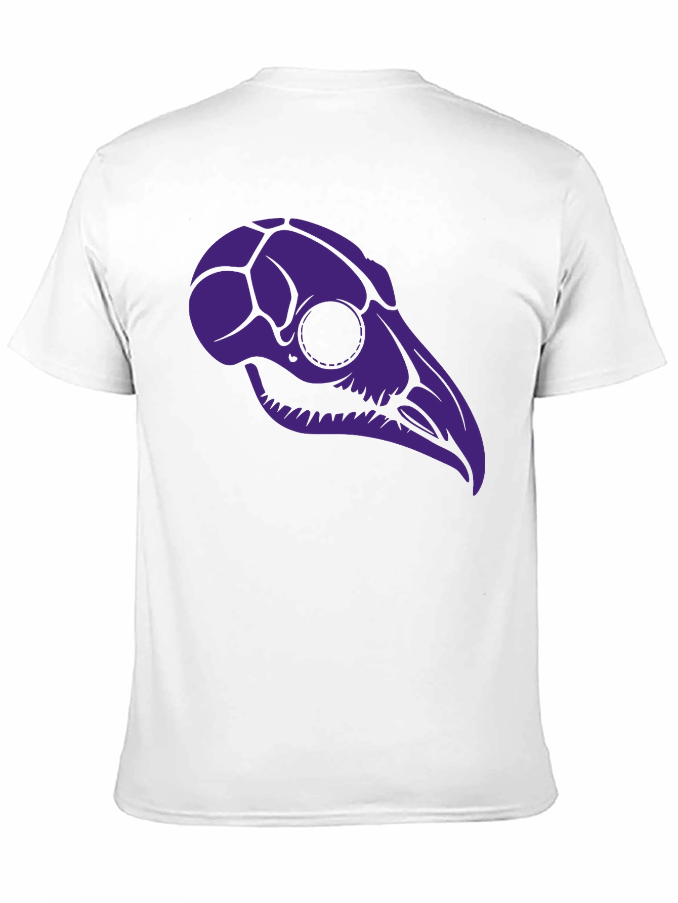 Black Raven Skull Graphic Tee - Black T-Shirt view 11