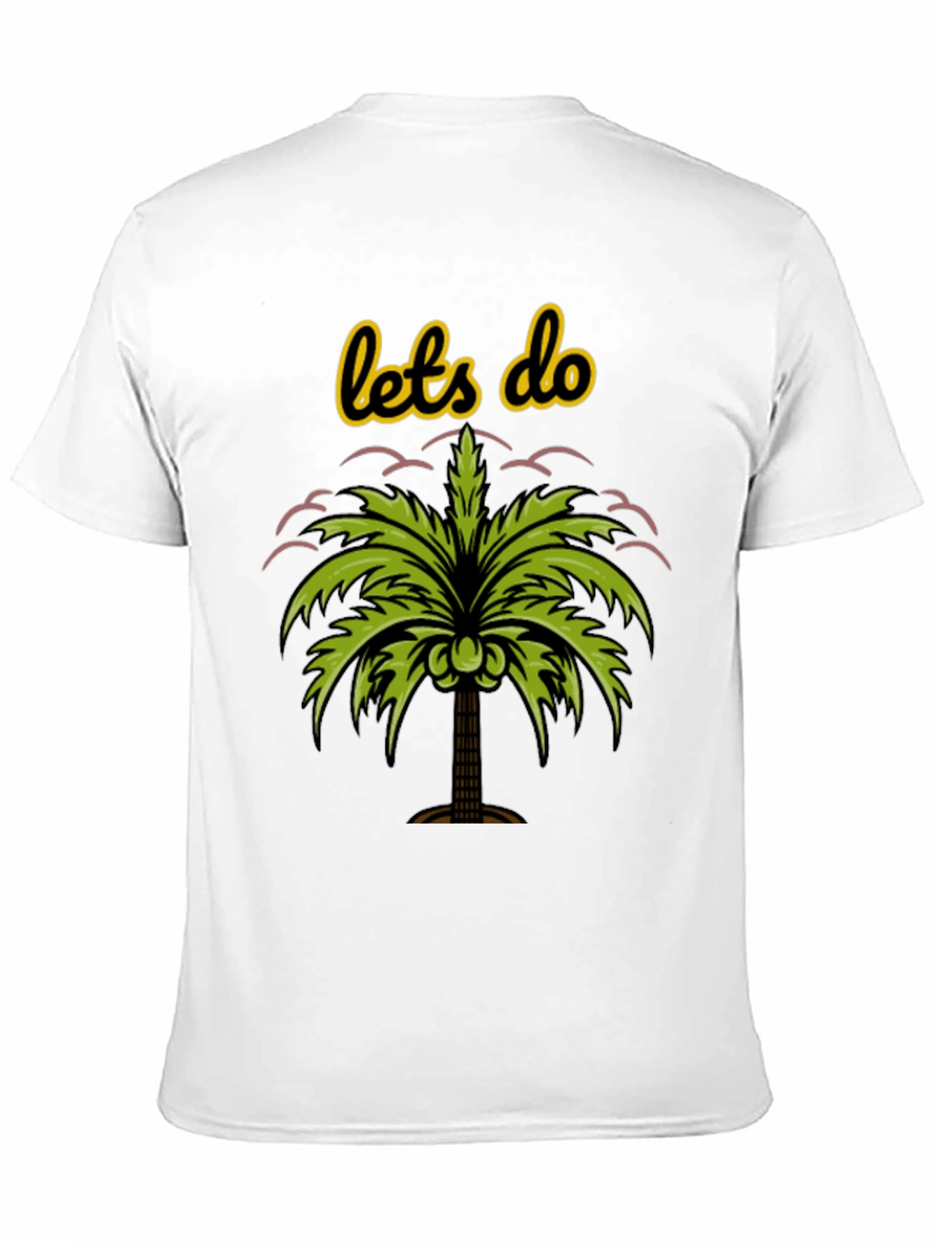 Black Tropical Vibes Tee - Let's Do Palm Tree Shirt view 11