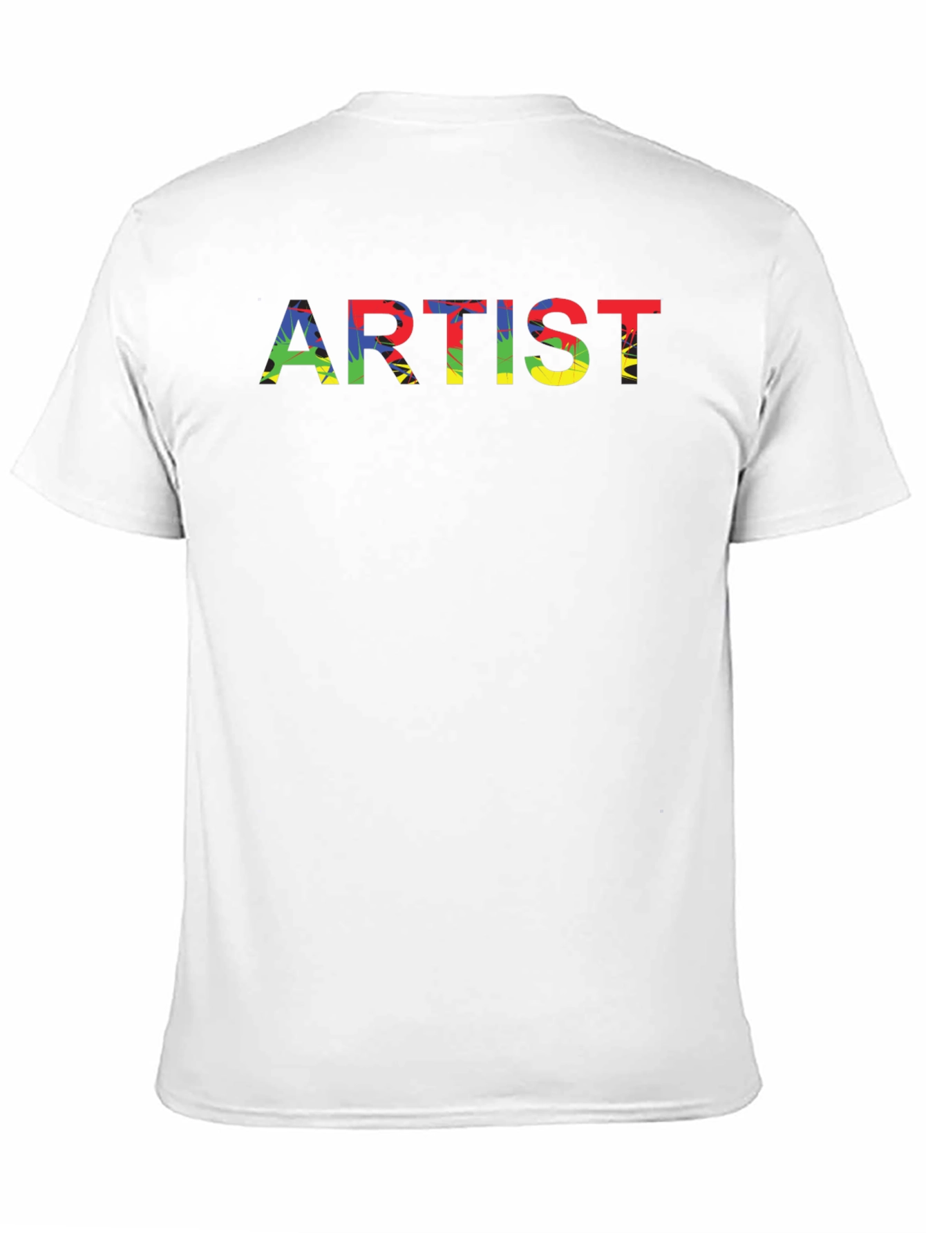 Black Colorful Artist Graphic T-Shirt view 11