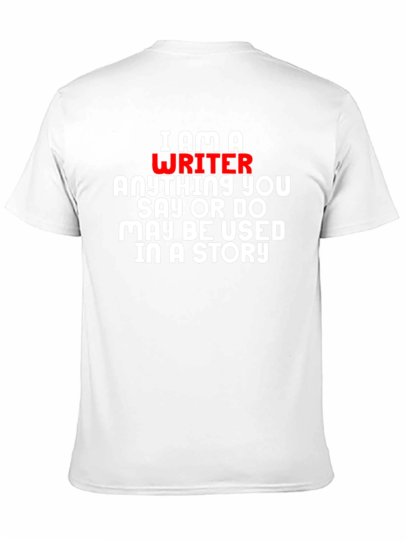 Black I Am A Writer T-Shirt - Novelty Gift view 11