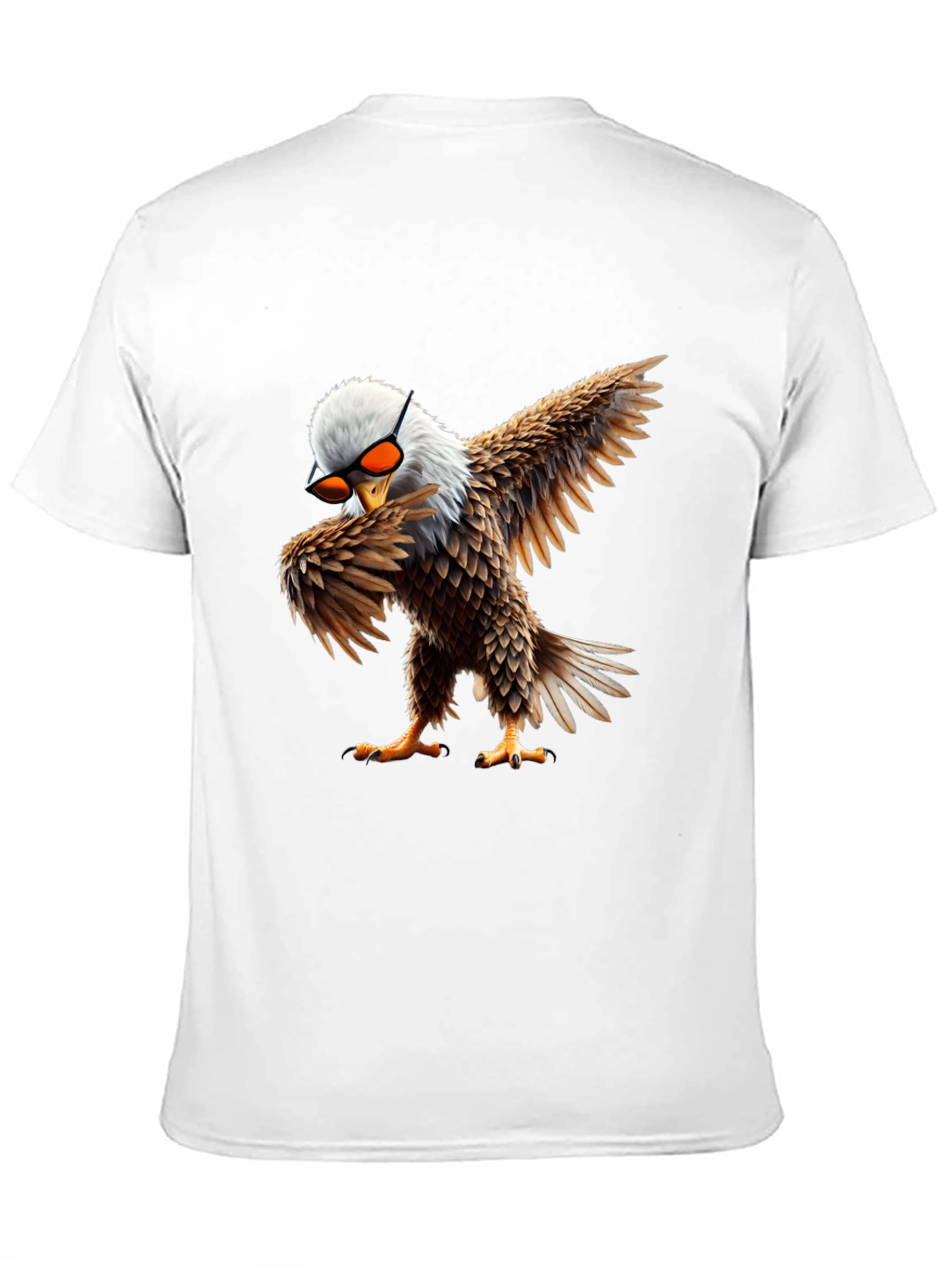 Black Cool Eagle Dabbing Graphic Tee view 11