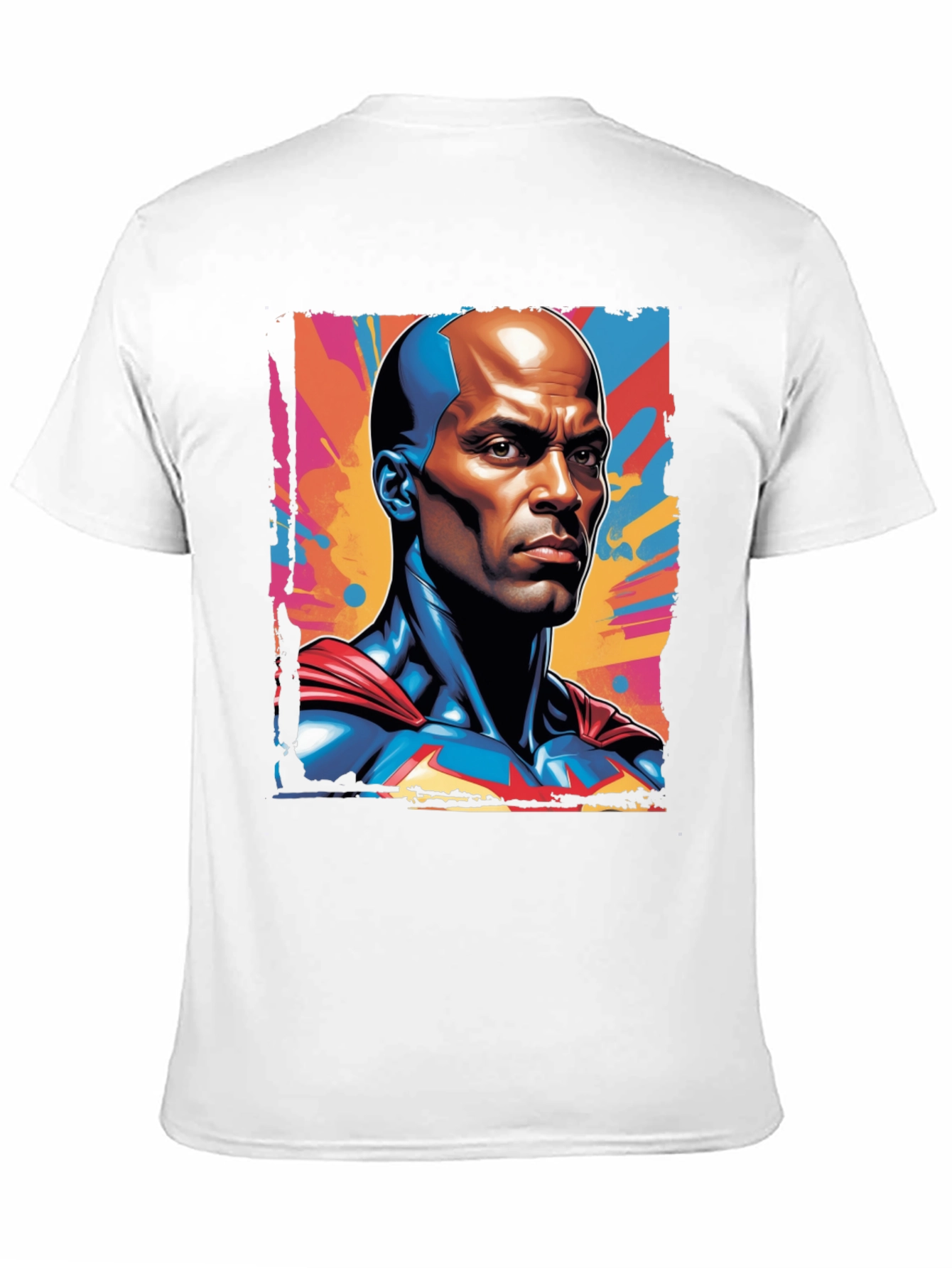 Black Bold Superhero Graphic Tee - Black Cotton view 11