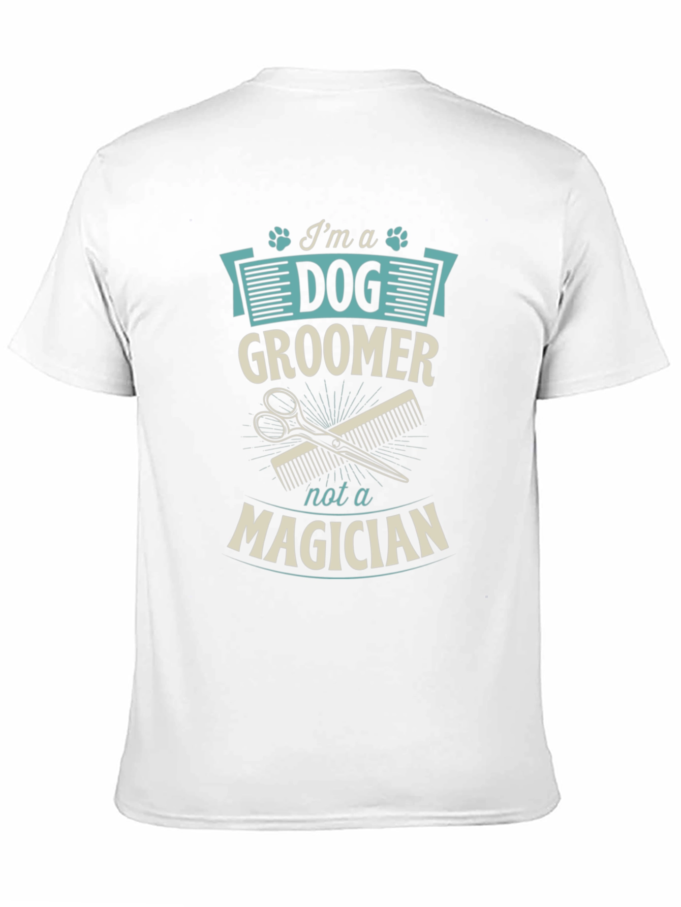 Black Dog Groomer T-Shirt - Funny Pet Grooming Apparel view 11