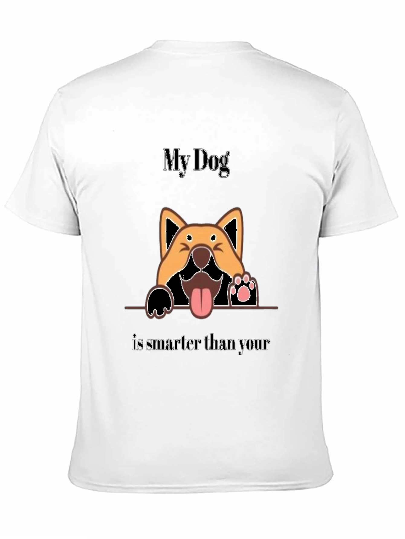Black My Dog Is Smarter Than Your Dog Graphic Tee view 11